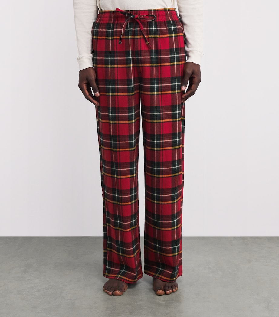 Flannel Tartan Pyjama Trousers BRICK HOLIDAY PLAID Image 3