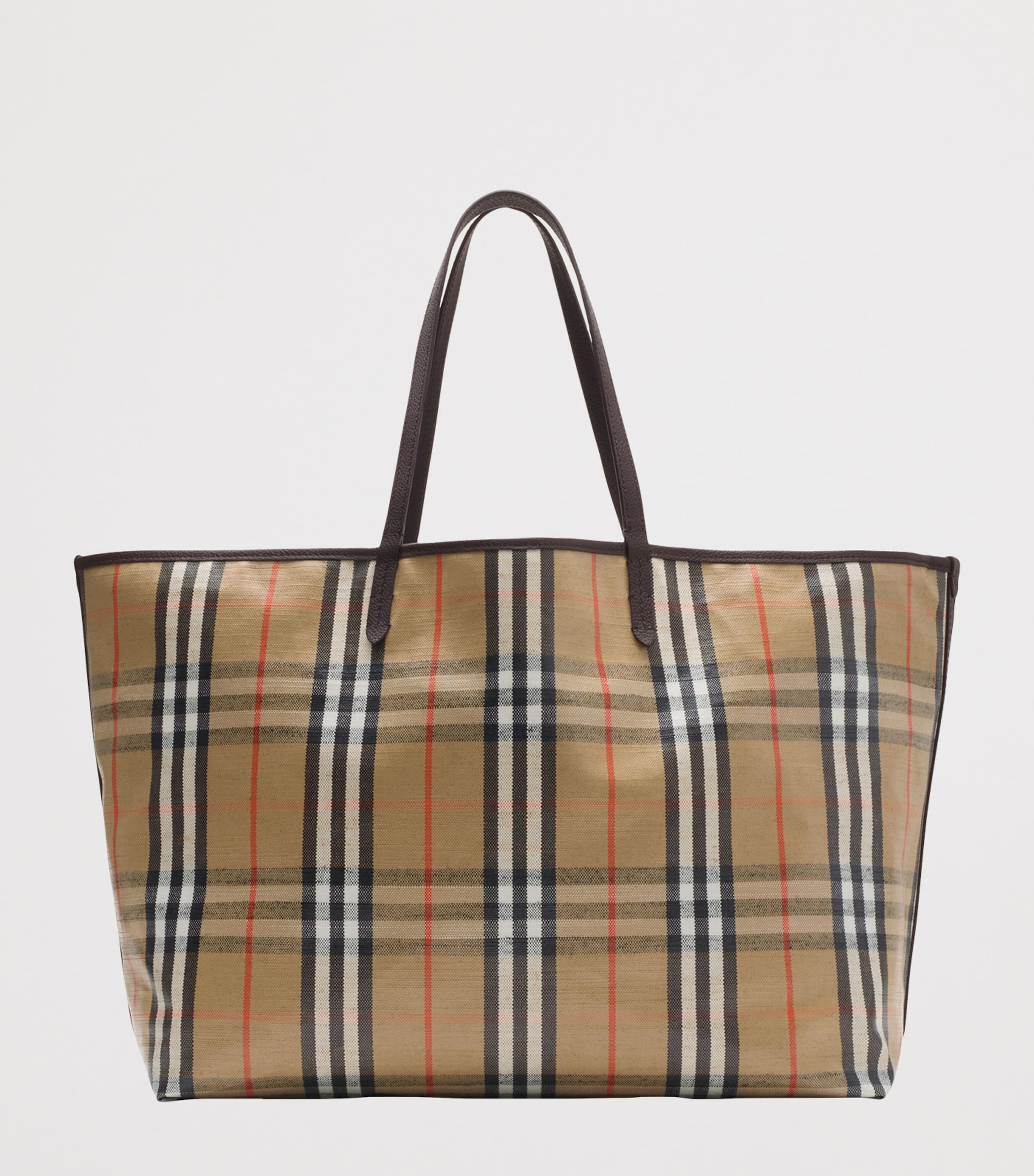 Large Canvas Highlands Tote Bag SAND Image 5