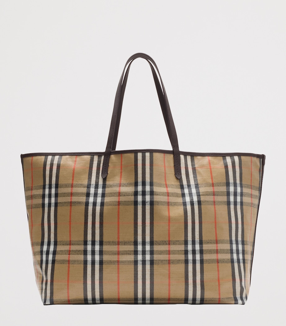 Large Canvas Highlands Tote Bag SAND Image 5