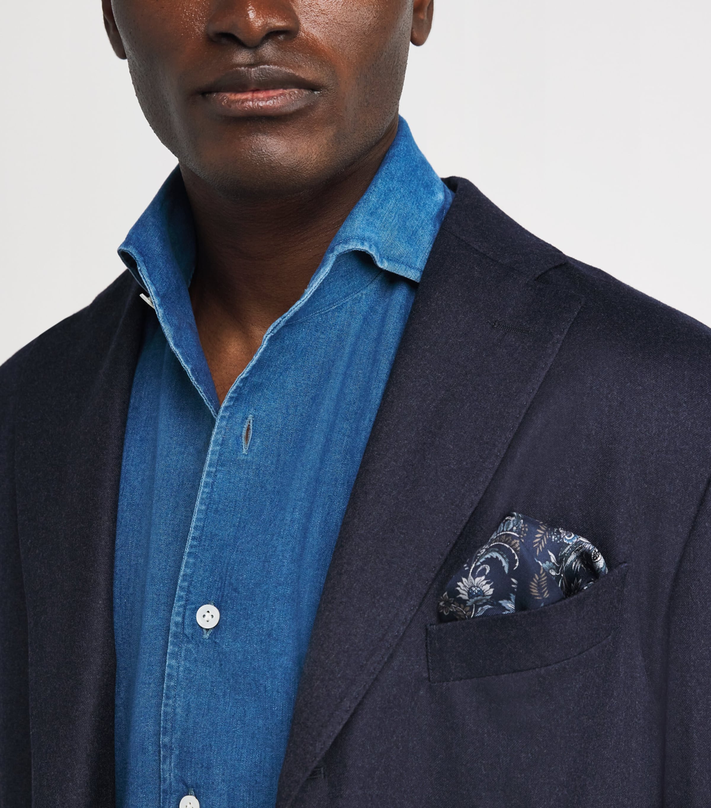 Japanese Indigo Denim Shirt DENIM BLUE Image 6