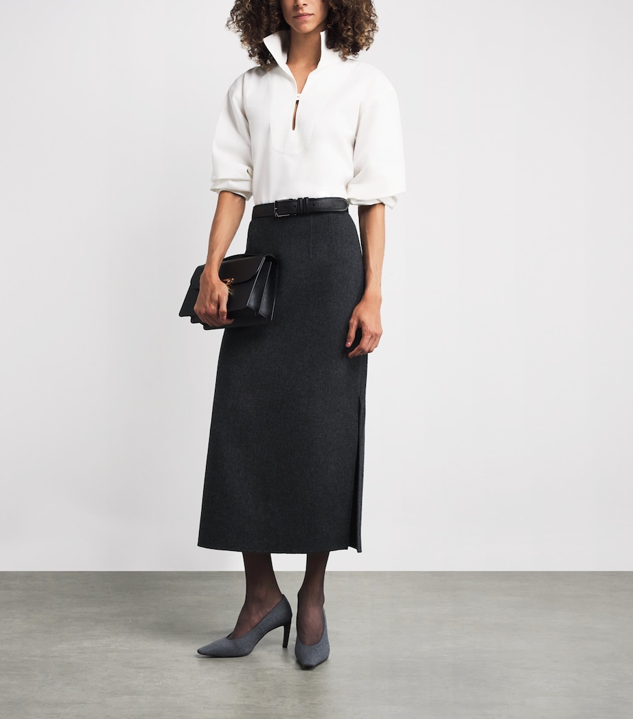 Cotton Tab-Detail Top 8845 WASHED WHITE Image 2