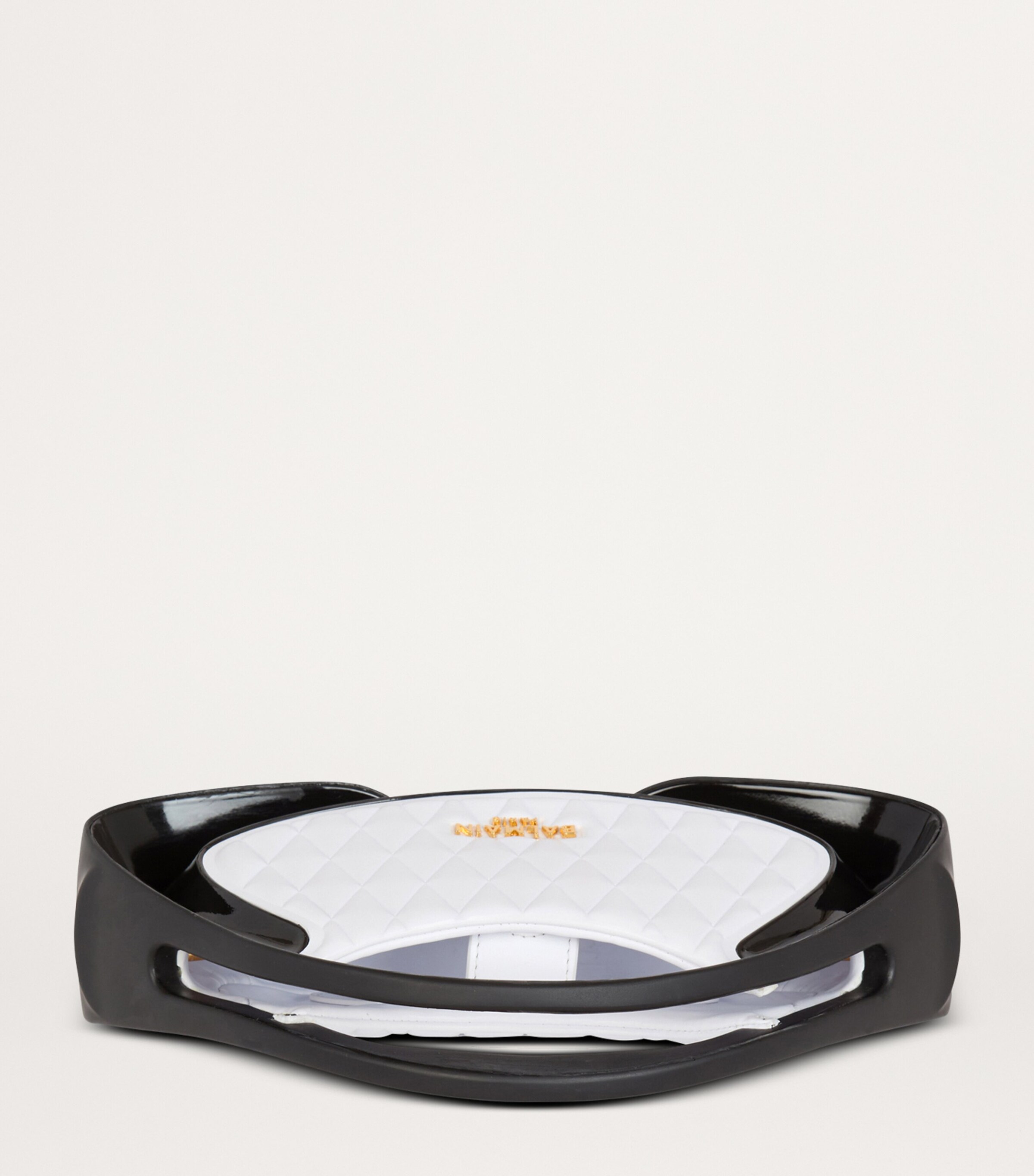 Balmain Small Jolie Madame Top-Handle Bag Gab Blanc/noir Image 4