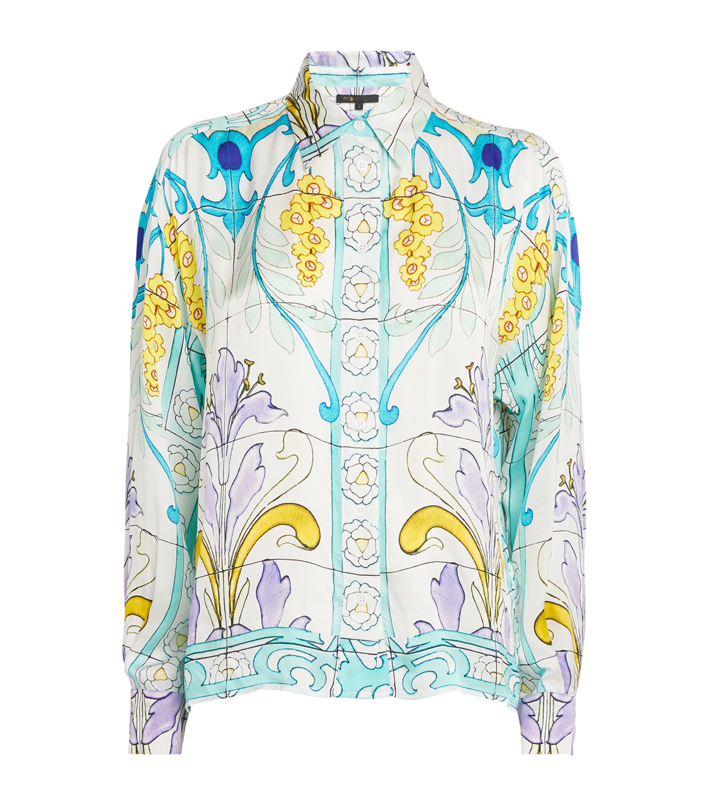 MAJE MOSAIC PRINT SHIRT