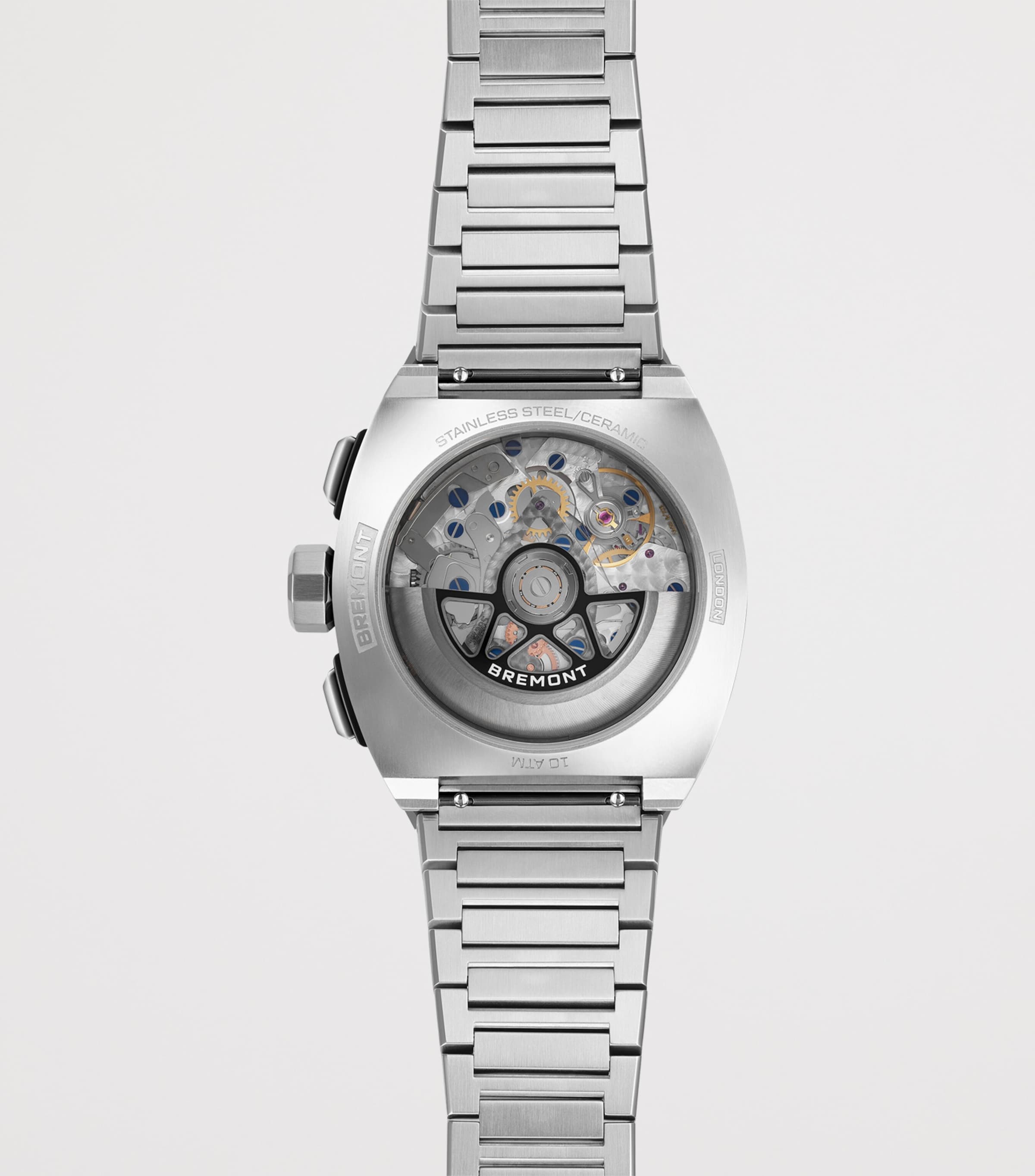 Bremont Stainless Steel Supernova Chronograph Watch 41mm Black Image 2