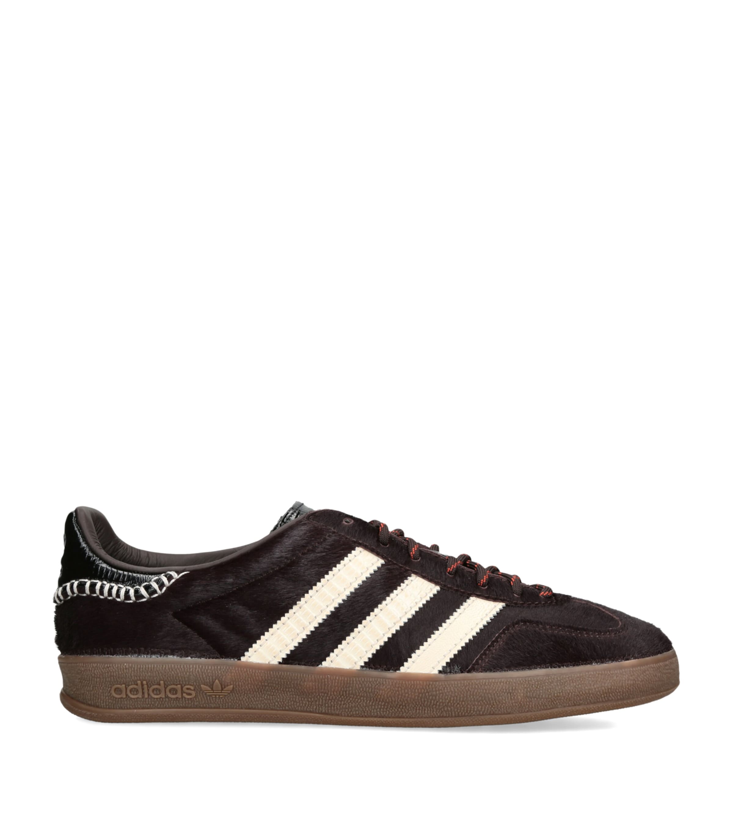 adidas x Wales Bonner Pony Hair Gazelle Sneakers Wine Image 1