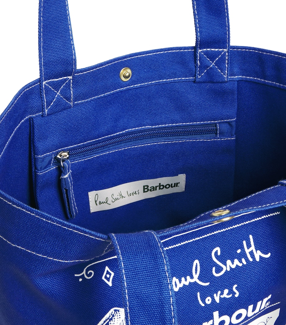 x Paul Smith Cotton Best in Show Tote Bag BLUE Image 4