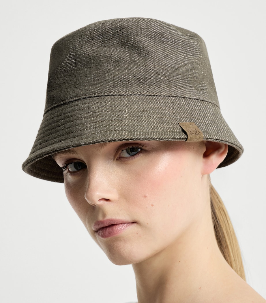 Denim Logo Bucket Hat C004 Image 3