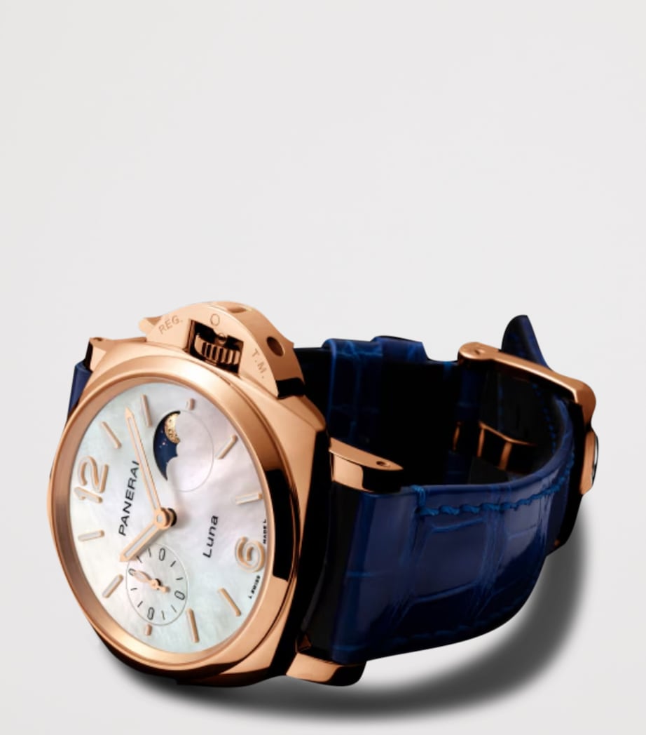 Goldtech Luminor Due Luna Madreperla Watch 38mm WHITE Image 3