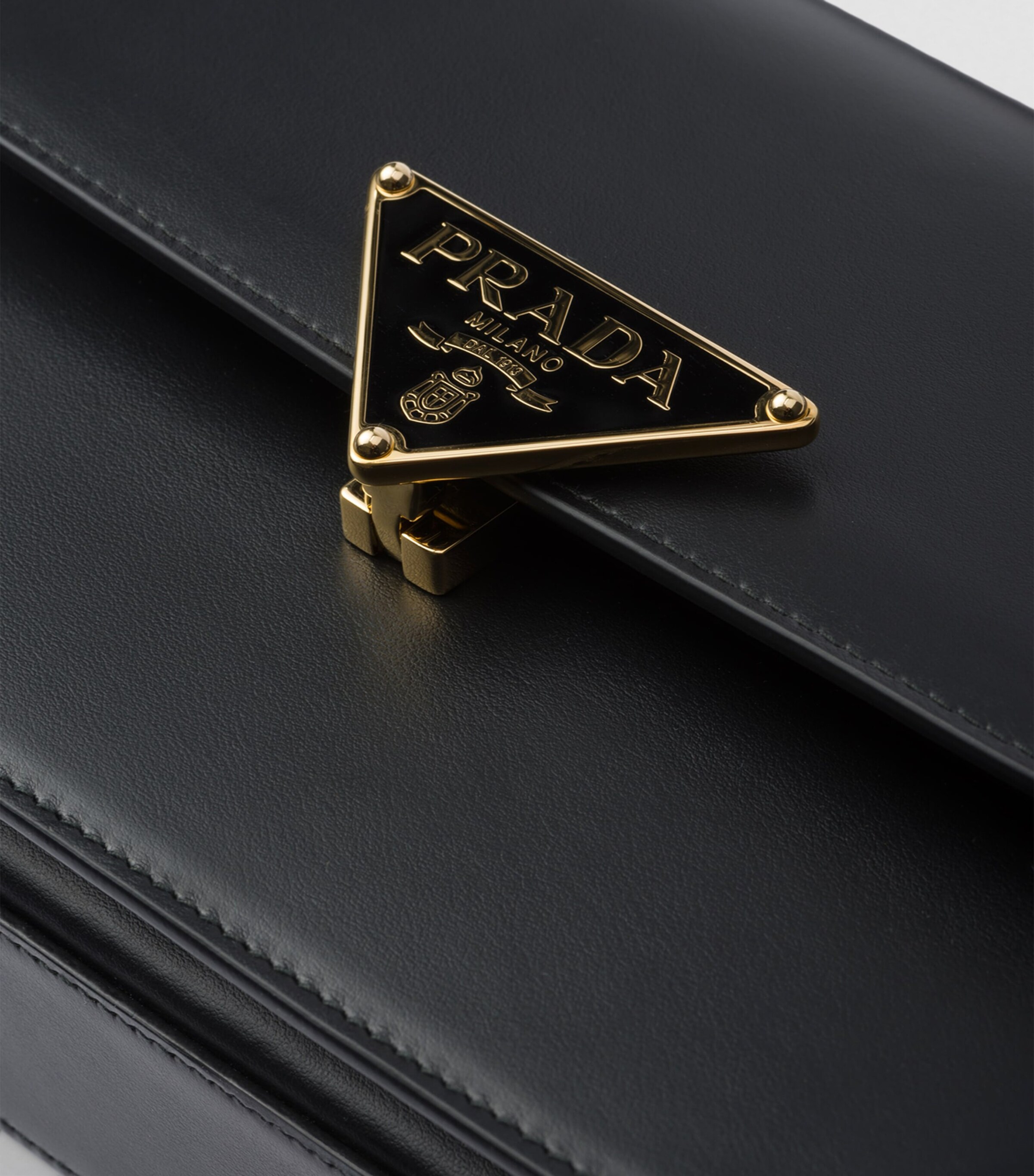 Prada Leather Emblème Shoulder Bag Image 6