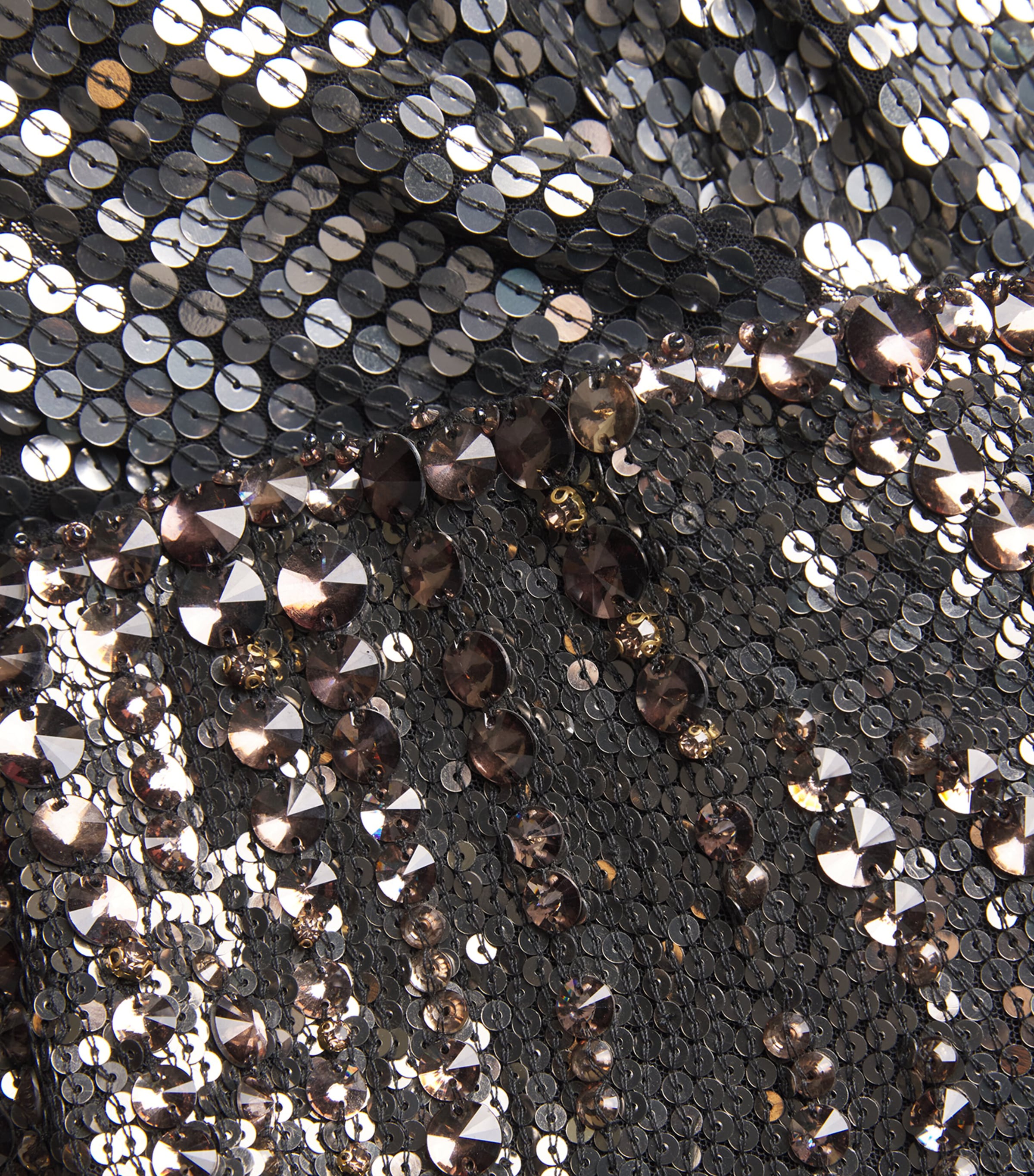 Sequinned Lior Gown OMBRE GUNMTL/LIQ Image 5