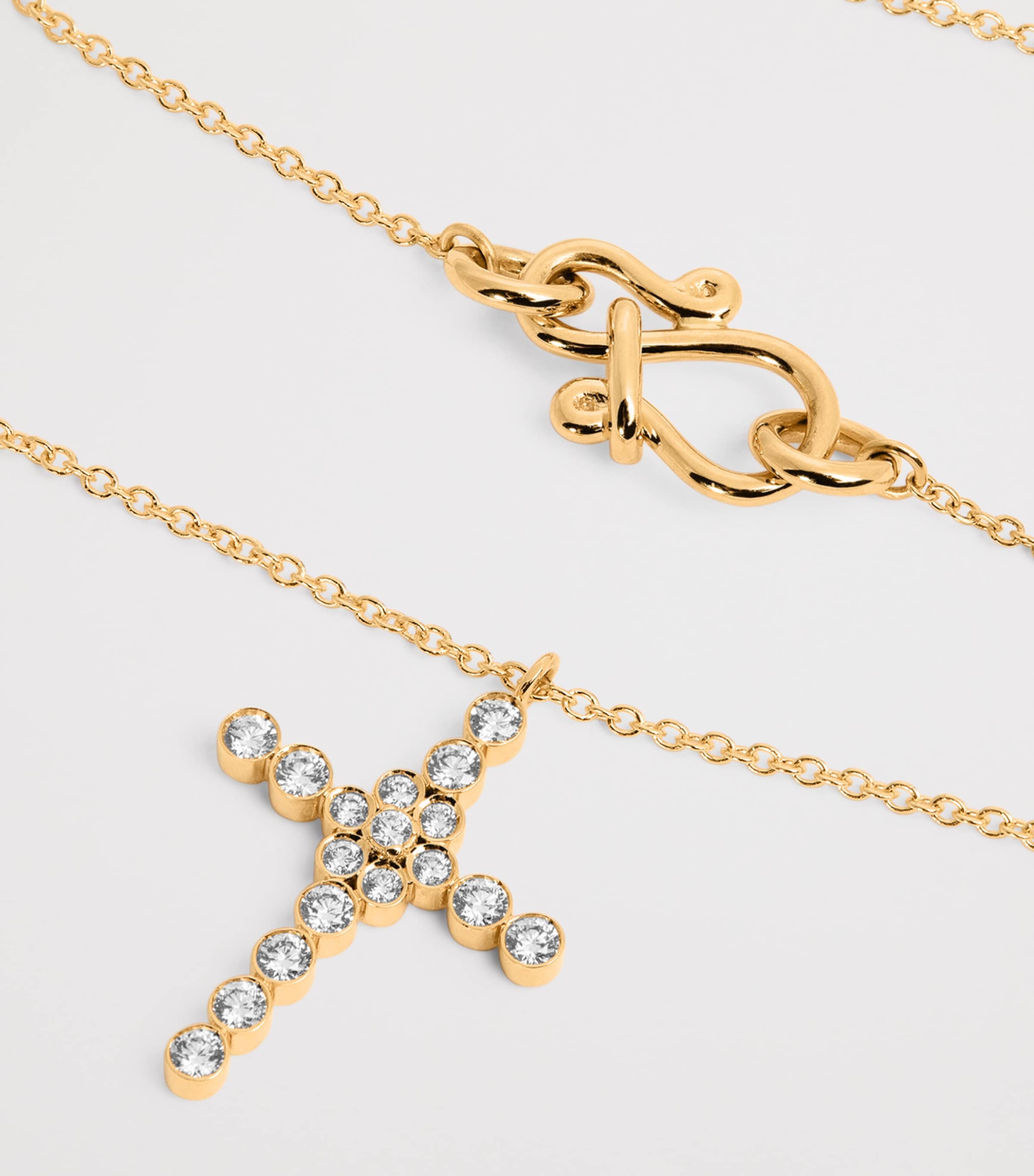 Yellow Gold and Diamond Fleur de Belle Necklace YELLOW GOLD Image 4
