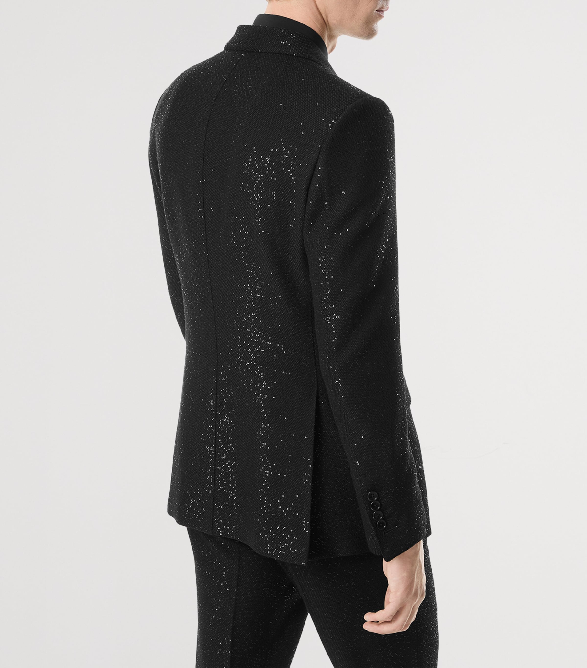 Virgin Wool-Blend Sequinned Blazer NAA Image 5