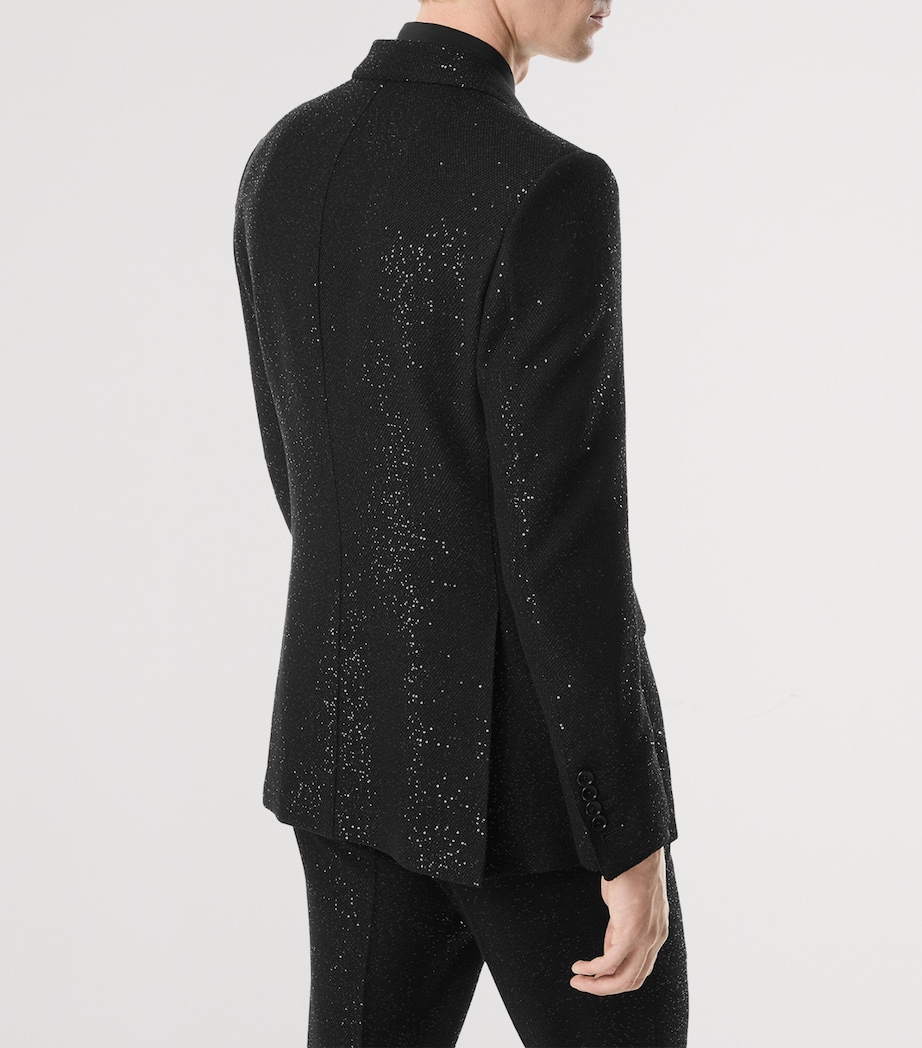 Virgin Wool-Blend Sequinned Blazer NAA Image 5