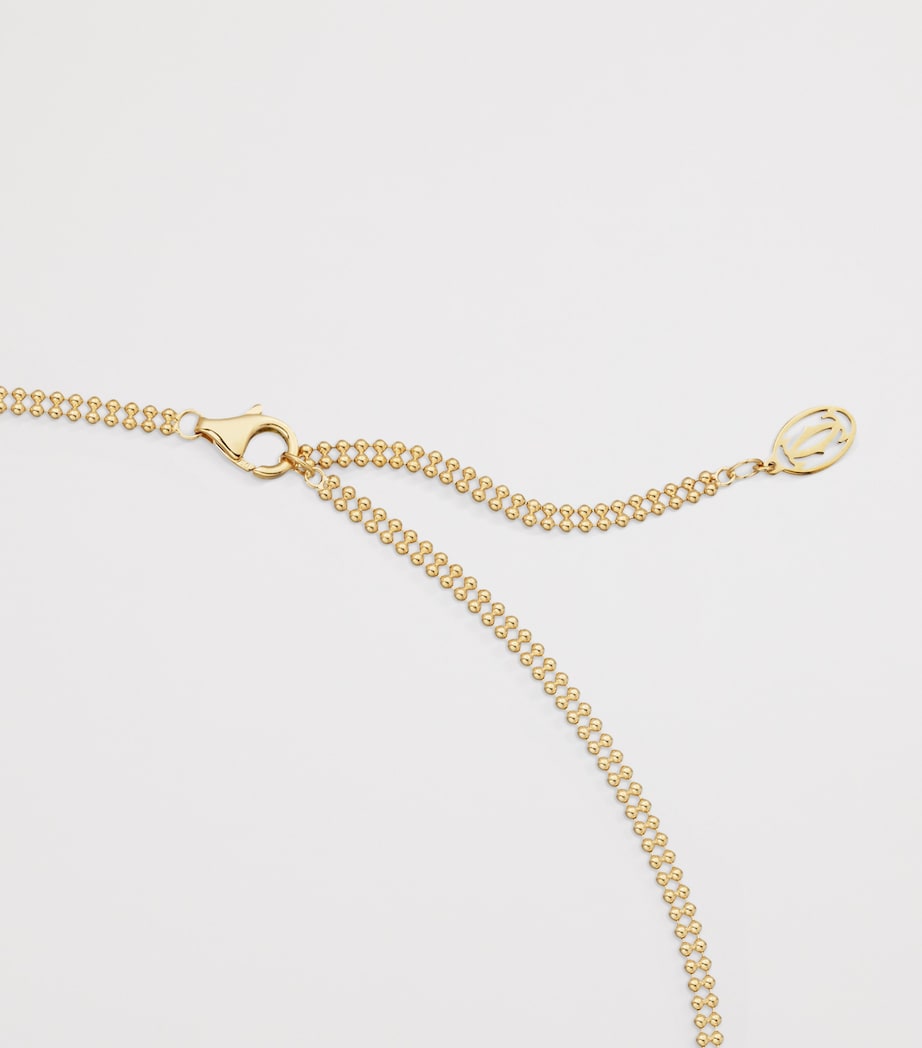 Large White, Rose, Yellow Gold and Diamond Trinity Necklace MIXED GOLD Image 4