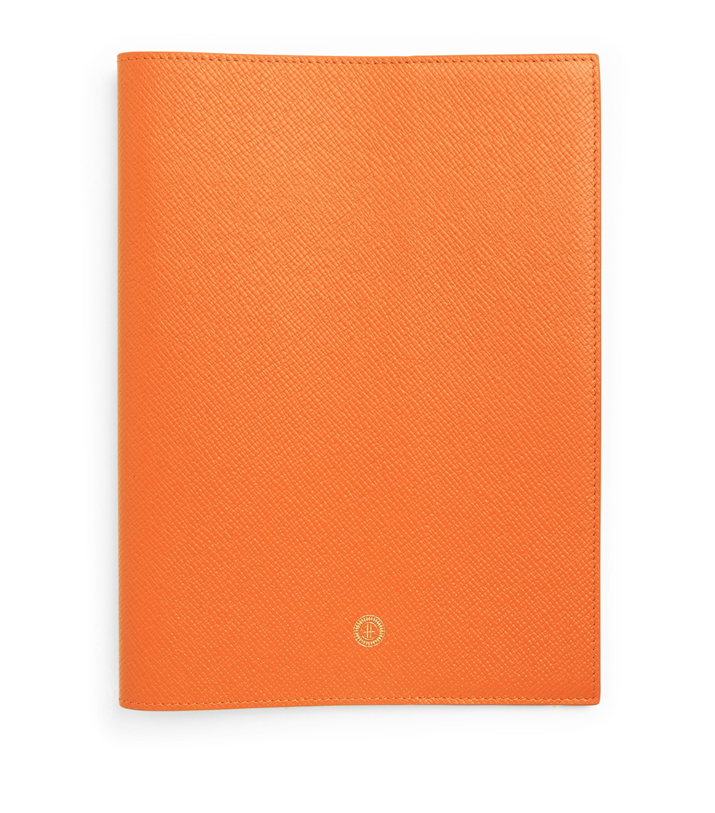 Harrods Leather Refillable Sleeve and Notepad Orange Image 1