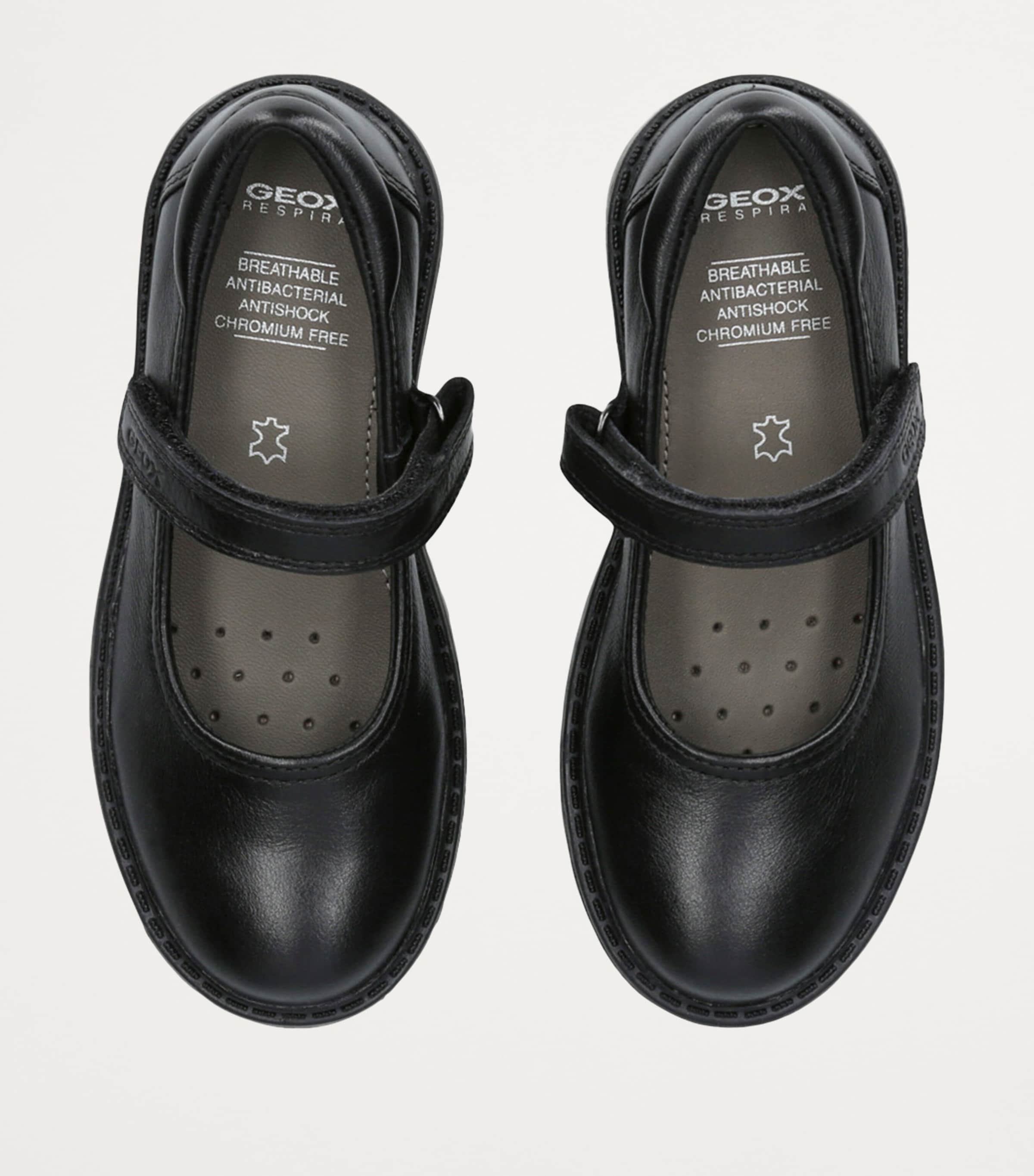 Geox Leather Casey Ballet Flats Black Image 4