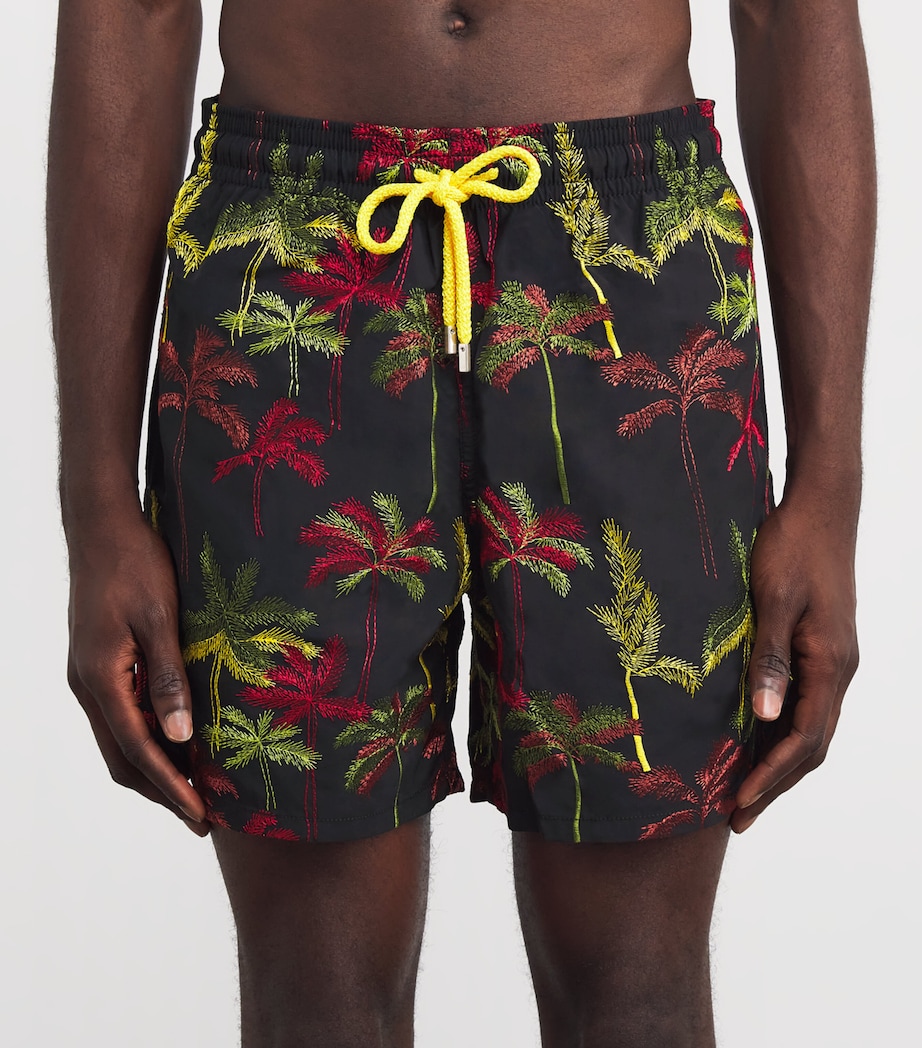 Palm Embroidery Mistral Swim Shorts 990 BLACK Image 3