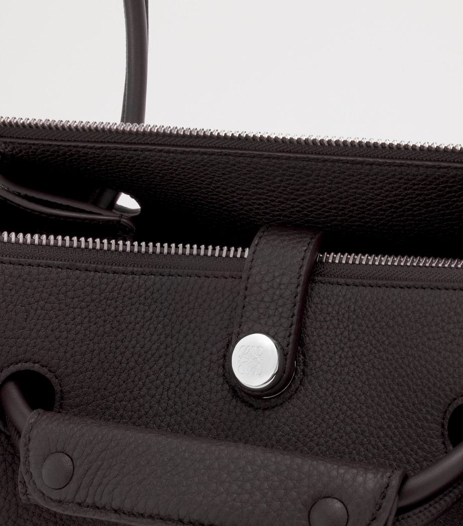 Small Calfskin Madrid Shoulder Bag DARK EBONY Image 11