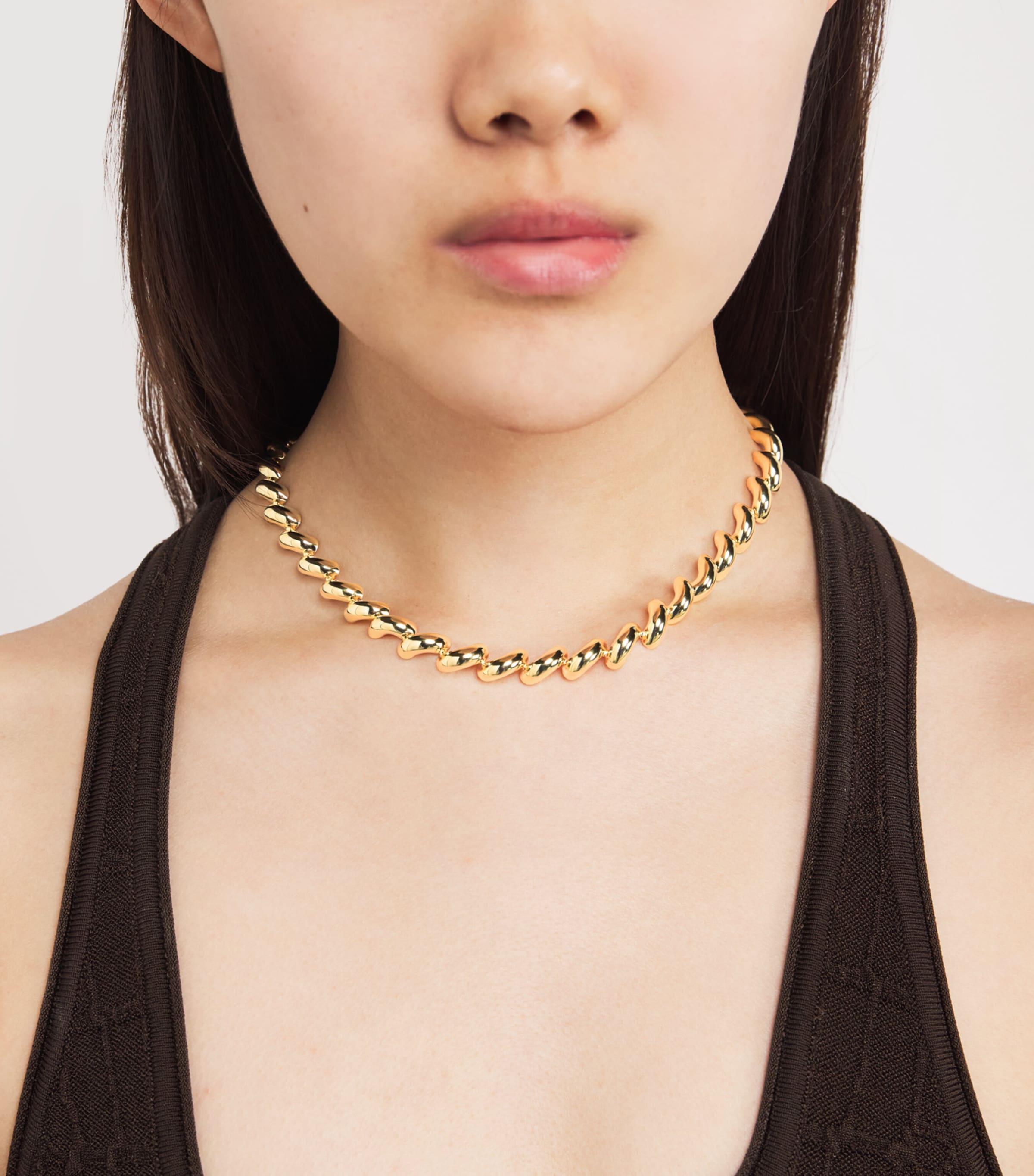 LIÉ STUDIO Gold-Plated The Edith Chain Necklace Gold Image 2