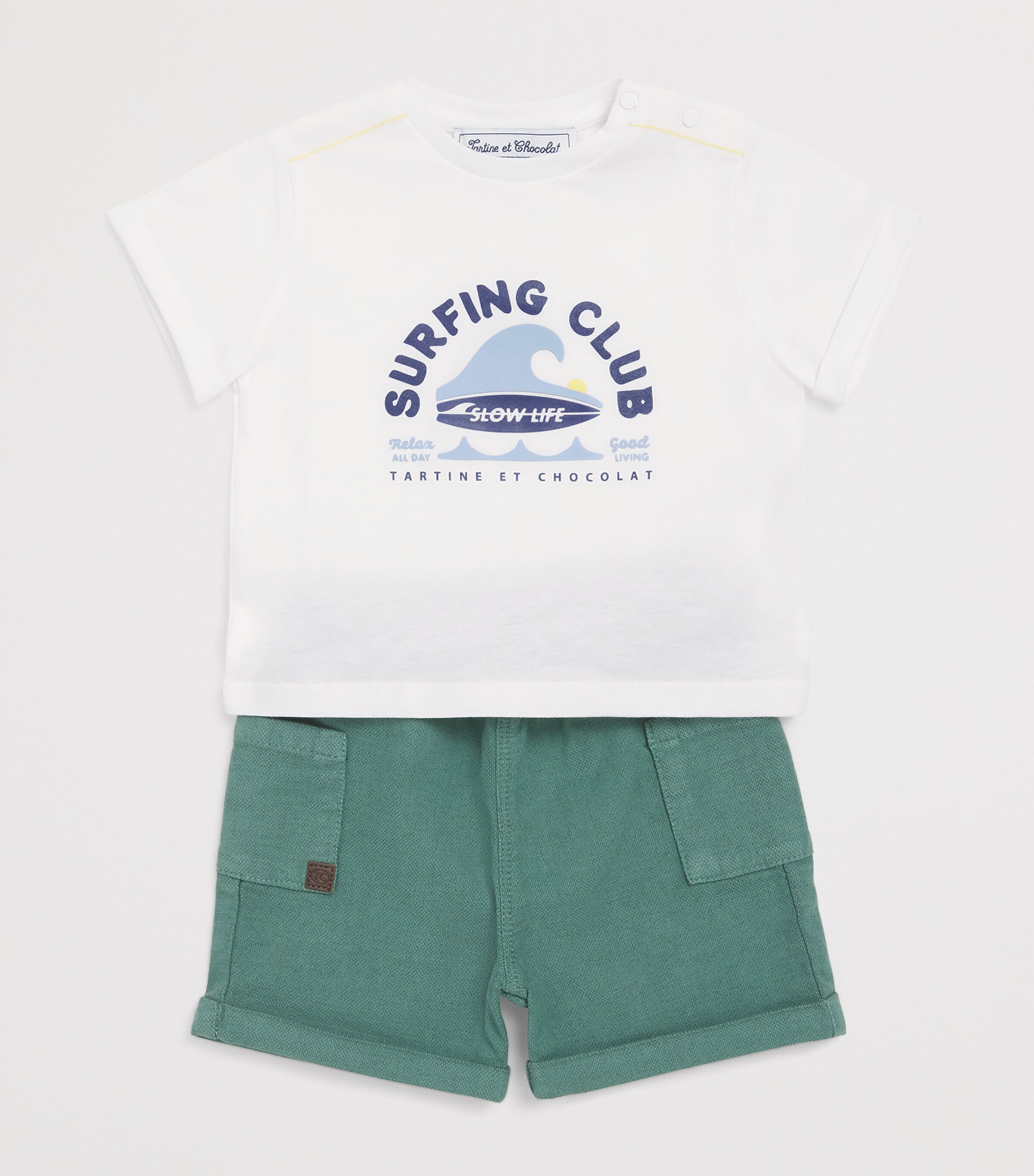 Tartine et Chocolat Cotton Wave T-Shirt (3 Months-4 Years) Image 3