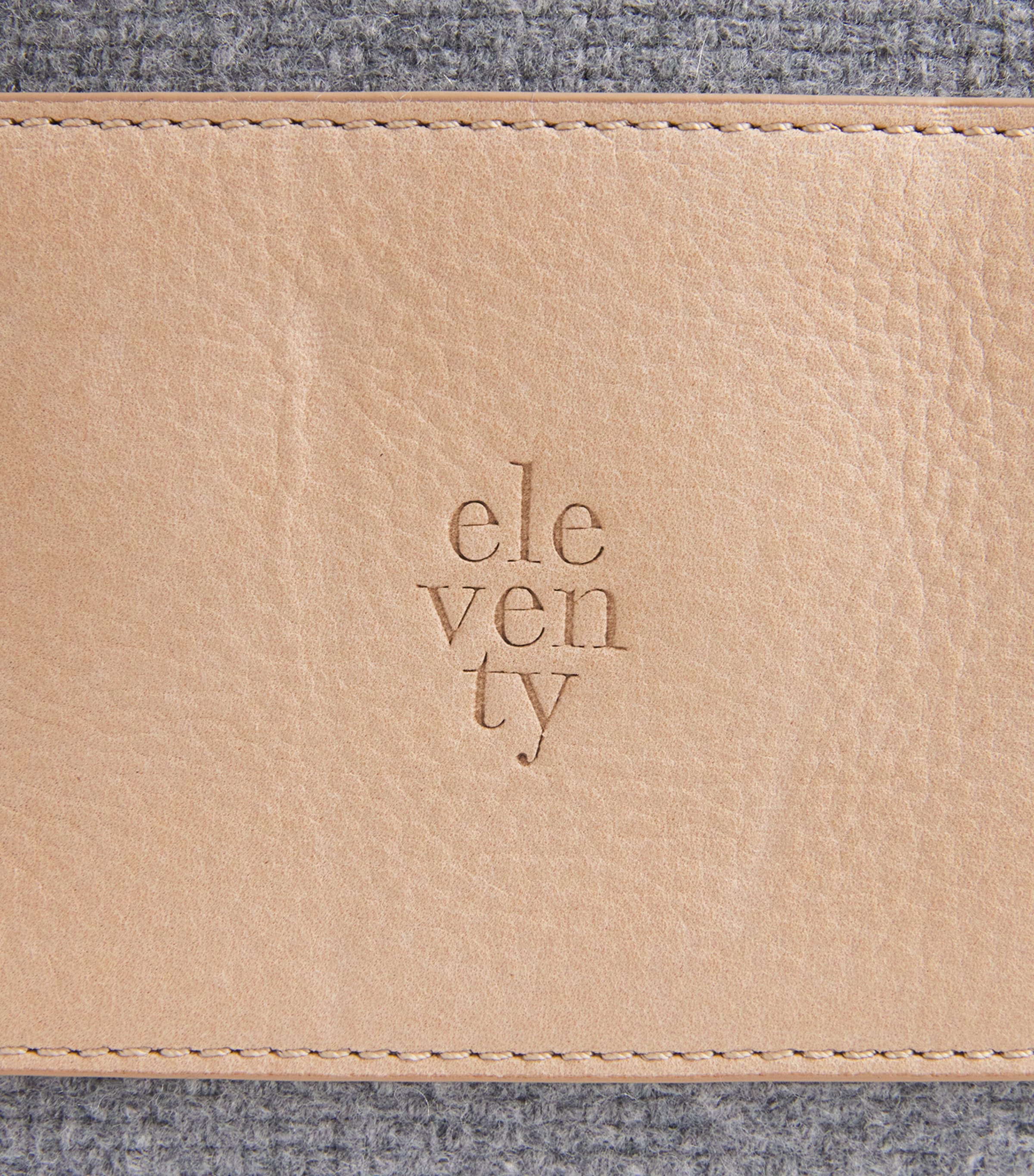 Wool Canvas Leather-Trim Gym Bag GRIGIO ARGILLA Image 6