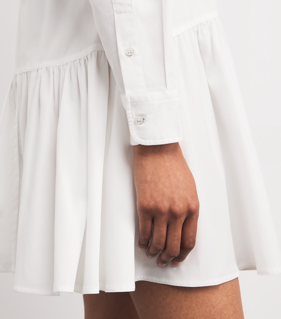 Polo Pony Shirt Mini Dress WHITE Image 6