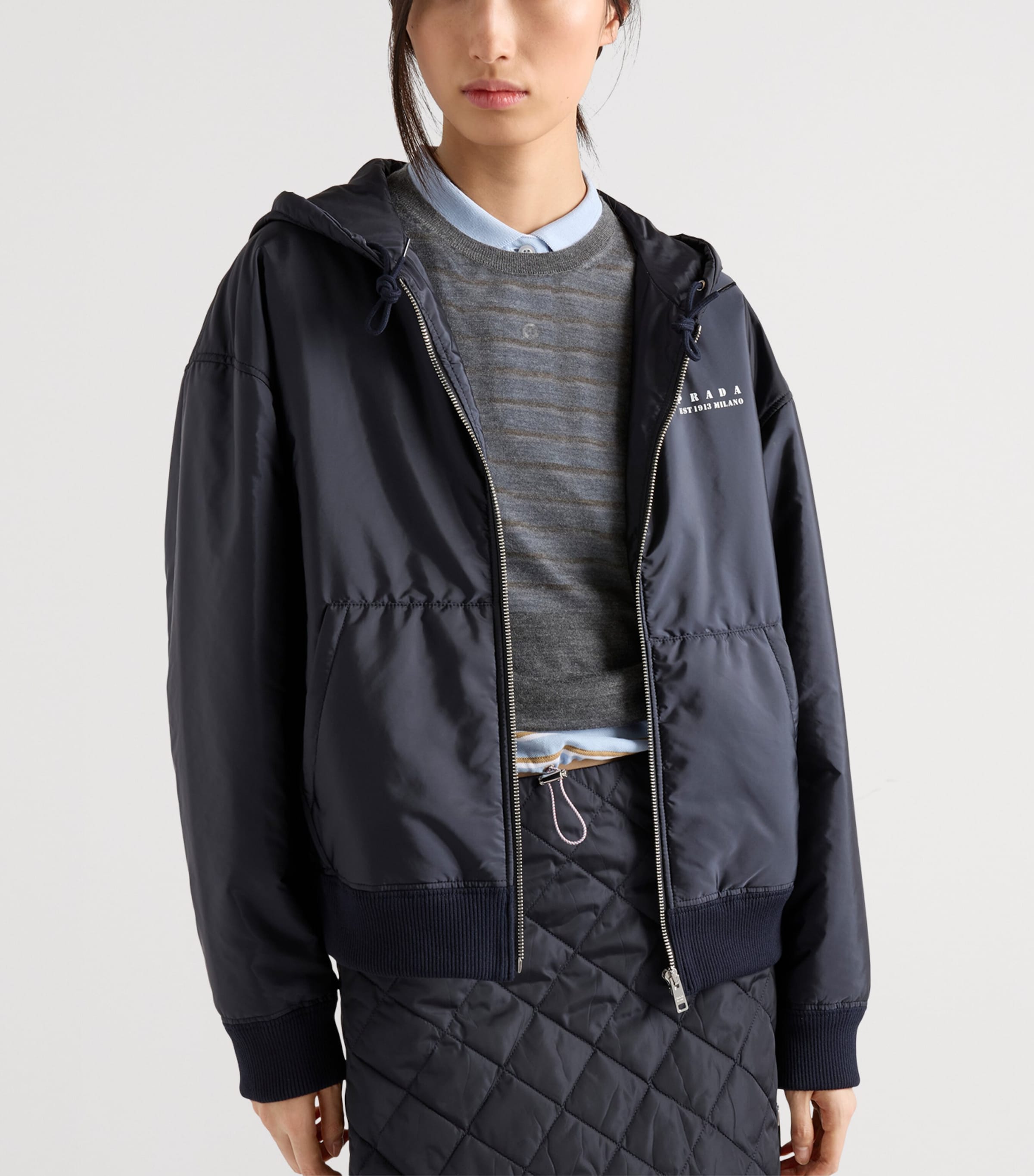 Re-Nylon Hooded Jacket F0008 Image 4