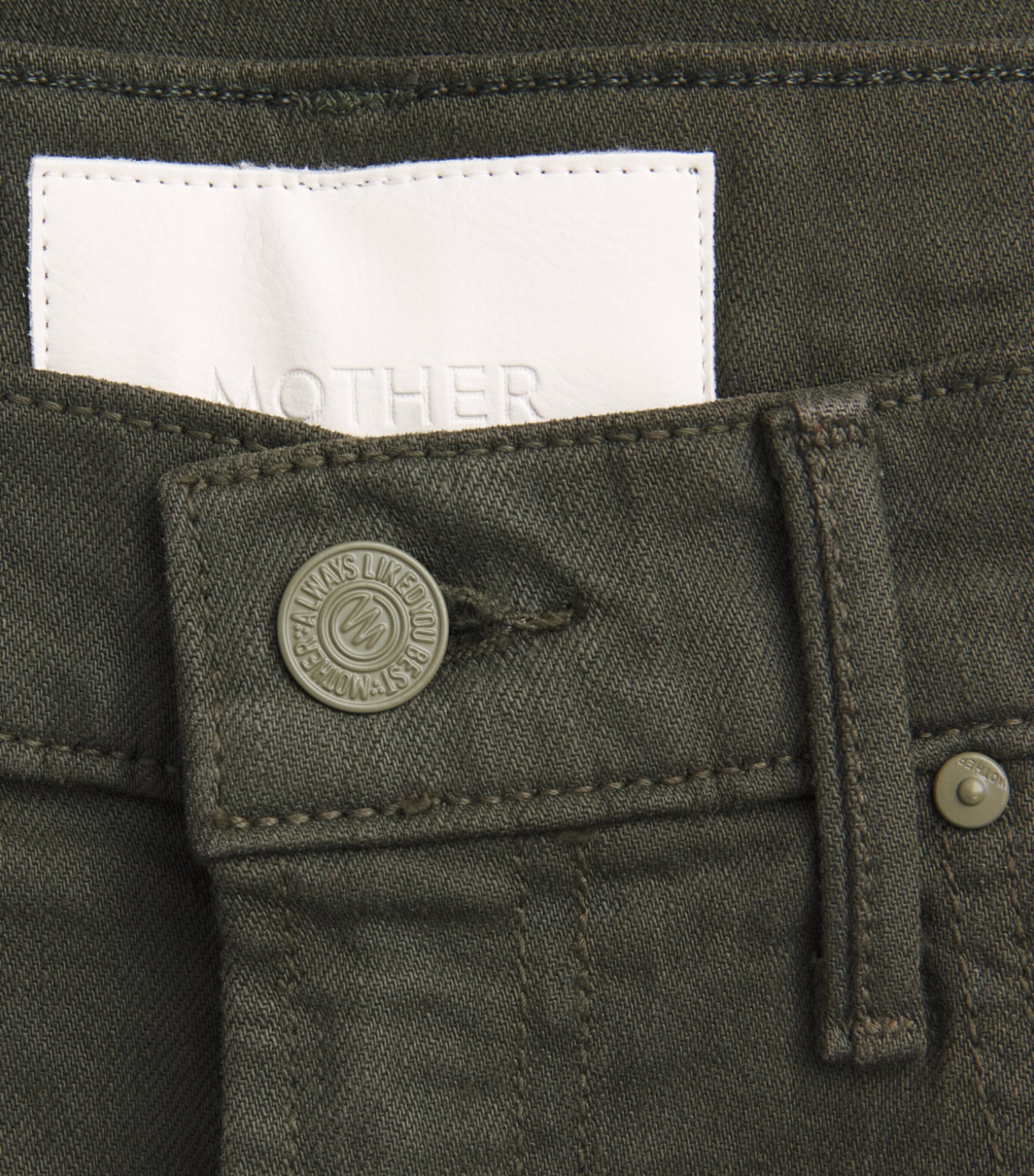 MOTHER Womens The Half-Pipe Wide-Leg Jeans Forest Night Image 6