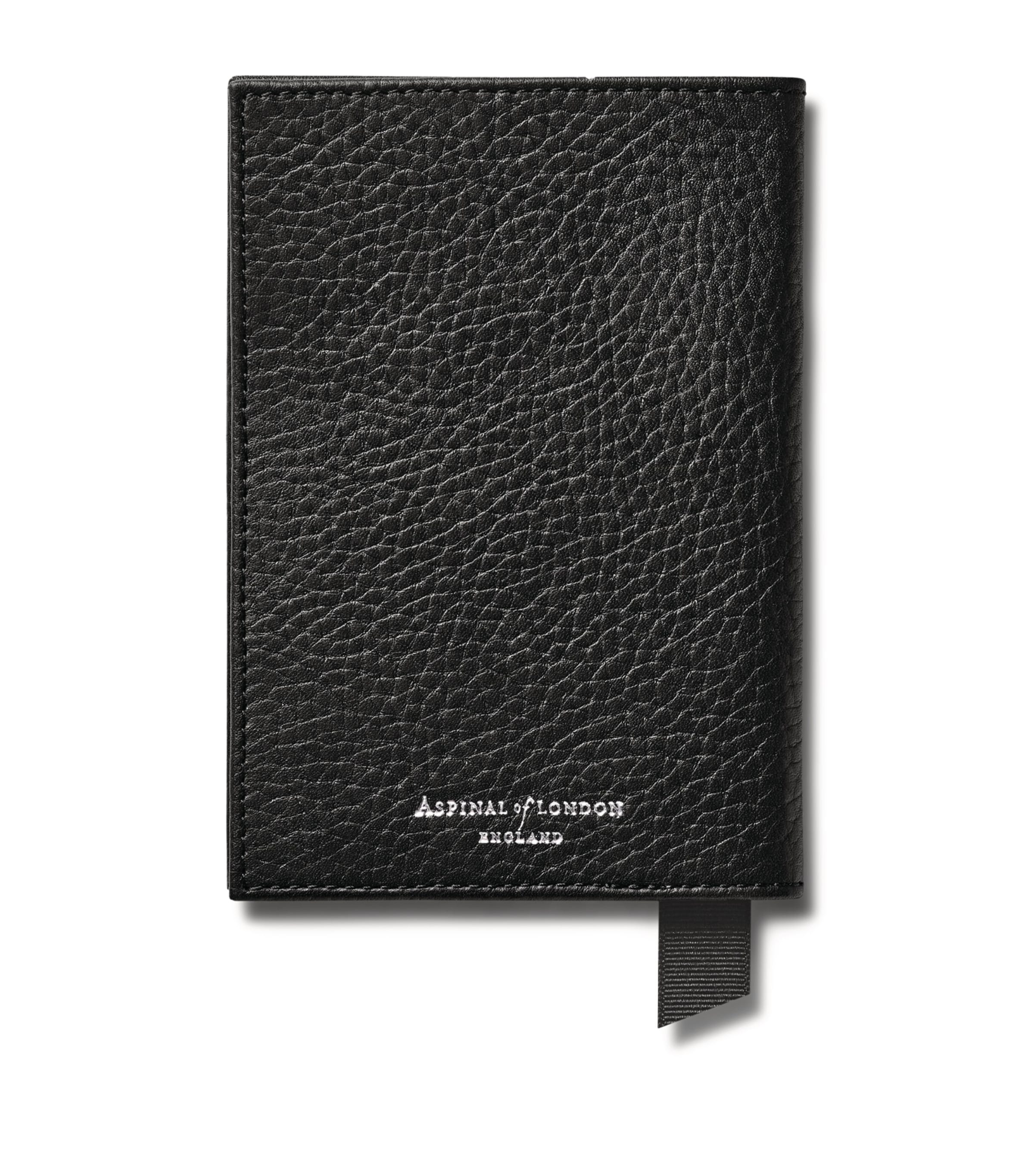 Aspinal Of London Leather Passport Cover Black Image 2
