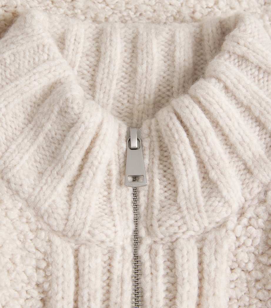 Teddy Bouclé Gilet PALE OATMEAL Image 5