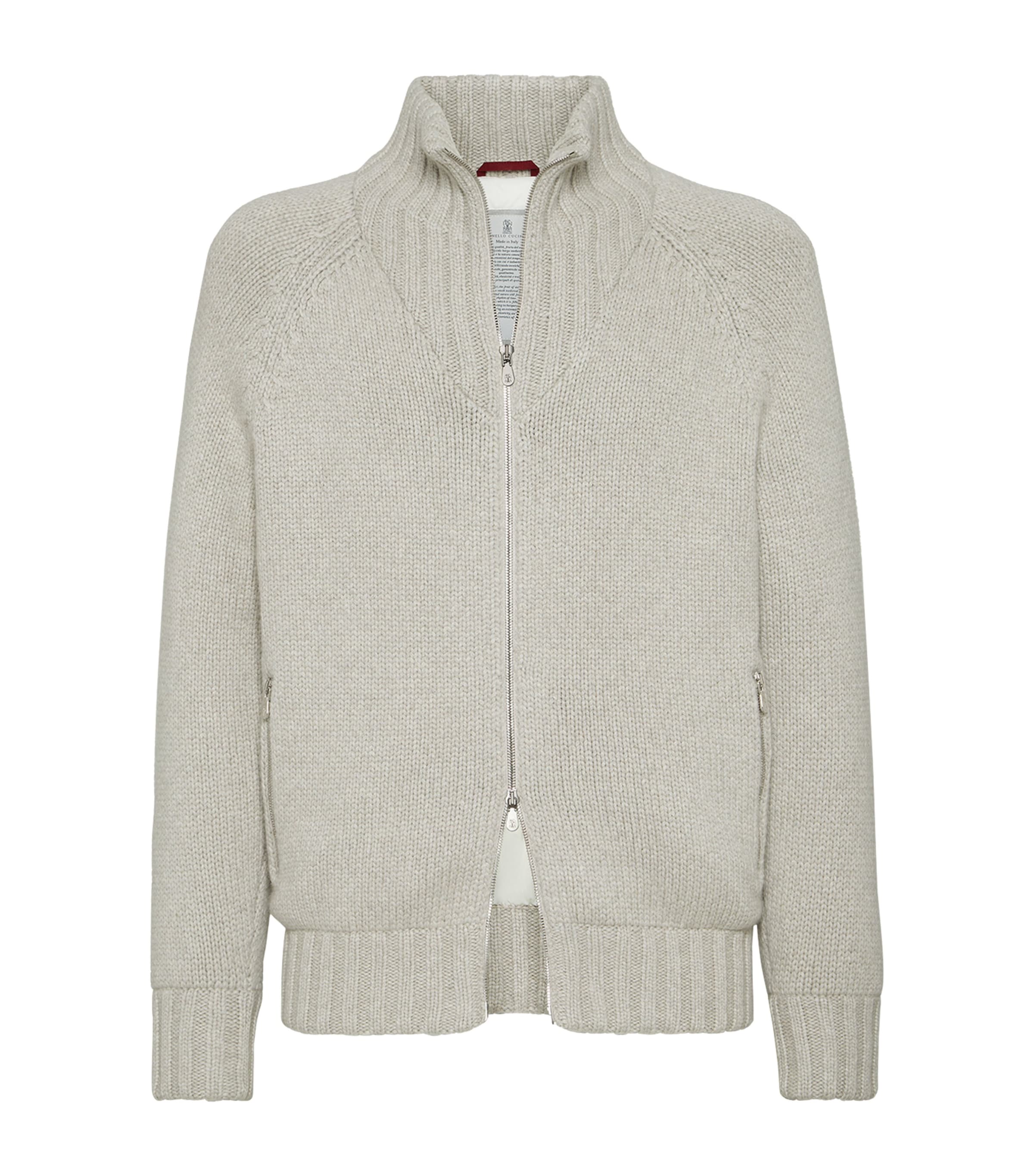 Brunello Cucinelli Beige Cashmere Down-Filled Jacket