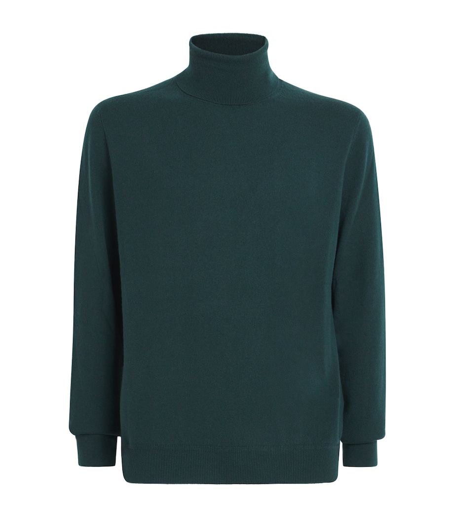 Isaia Mens Wool Rollneck Sweater Image 1