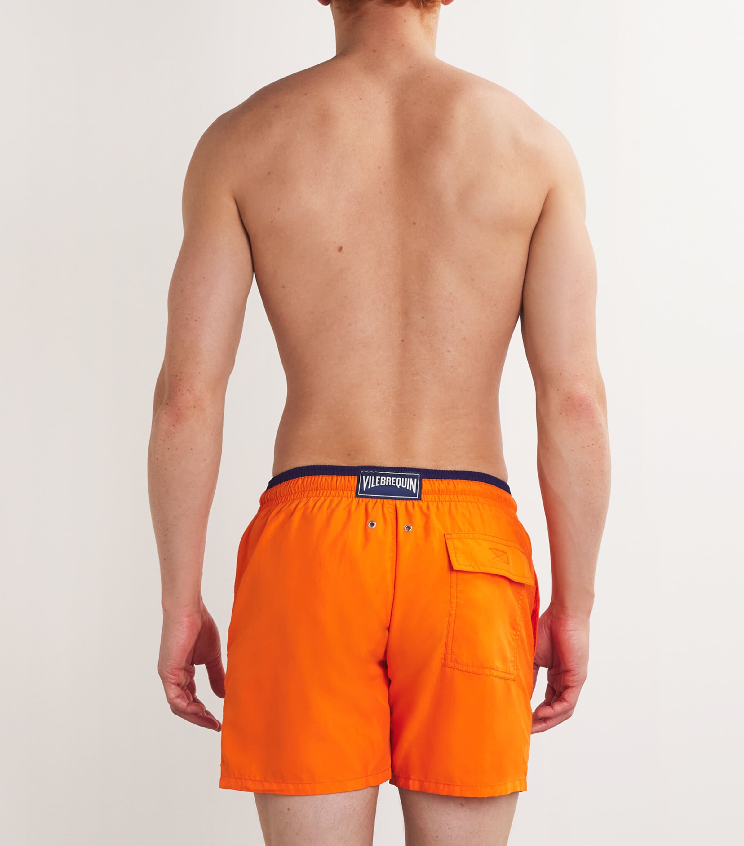 Embroidered Moka Swim Shorts 195 APRICOT Image 3