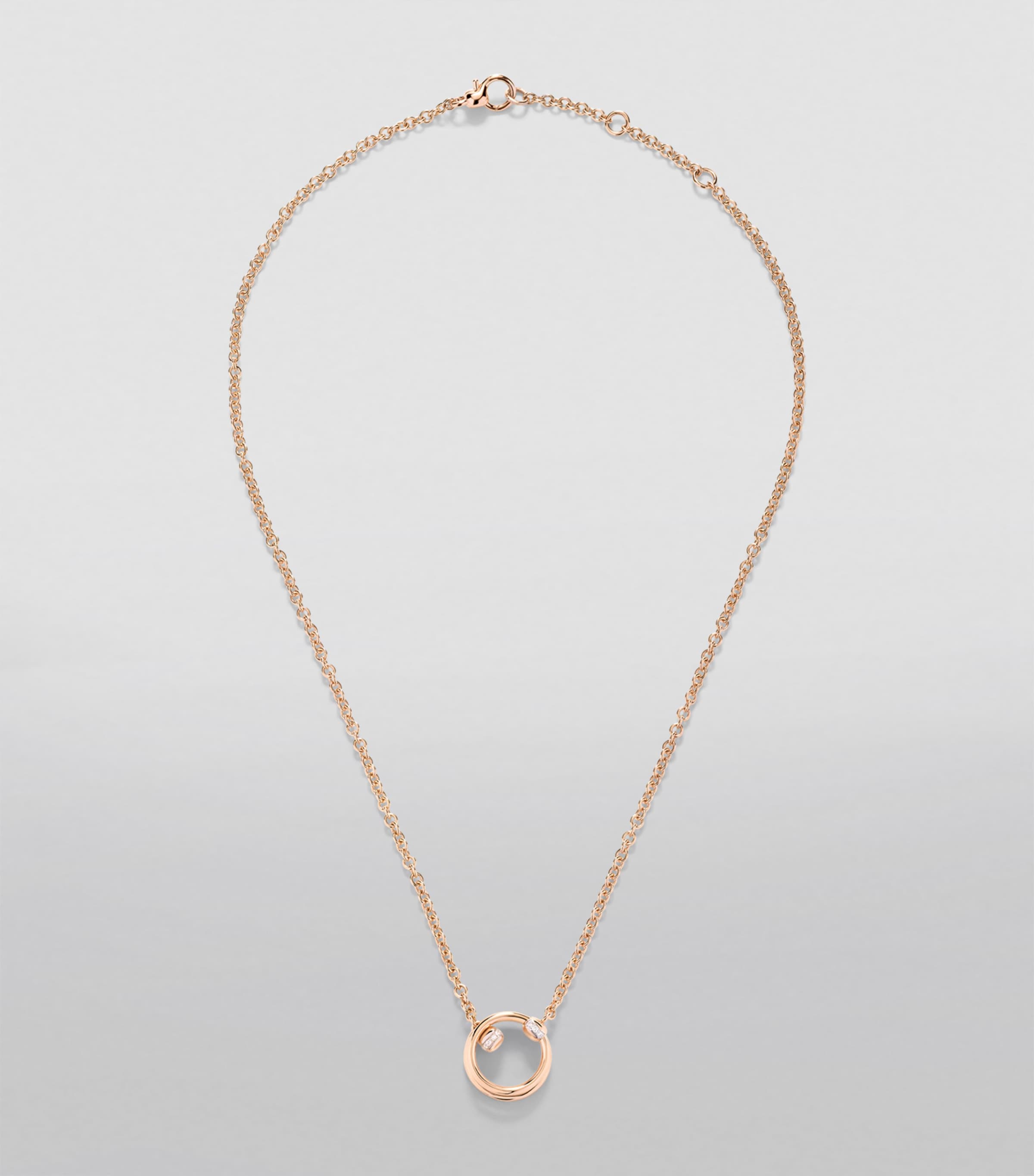 Rose Gold and Diamond Pomellato Together Necklace DB000 Image 2