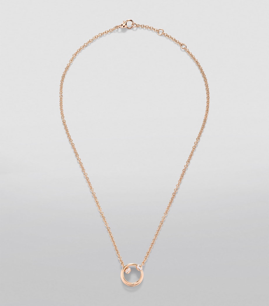 Rose Gold and Diamond Pomellato Together Necklace DB000 Image 2