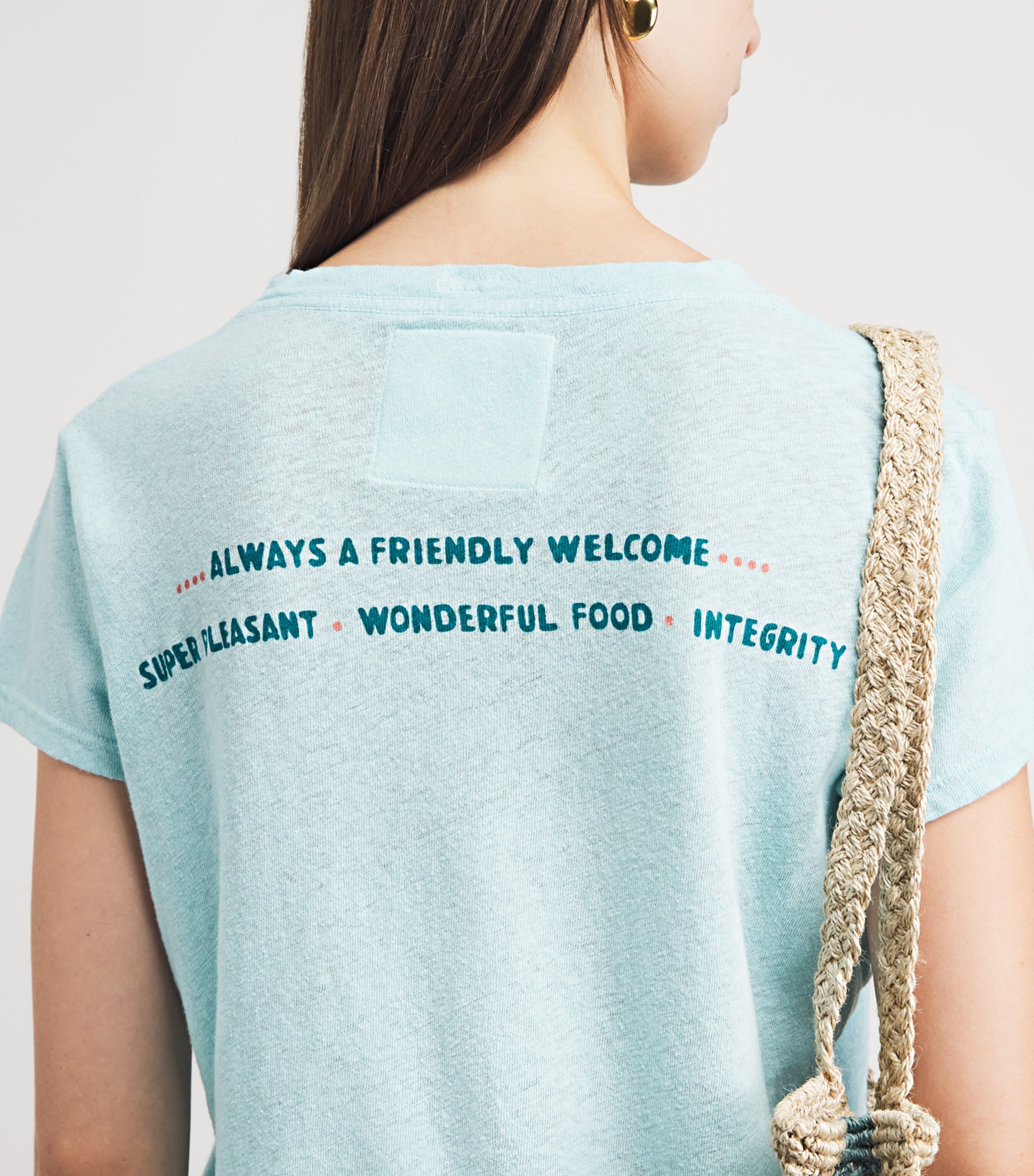 MOTHER Womens The Lil Sinful T-Shirt Lone Palm Image 3