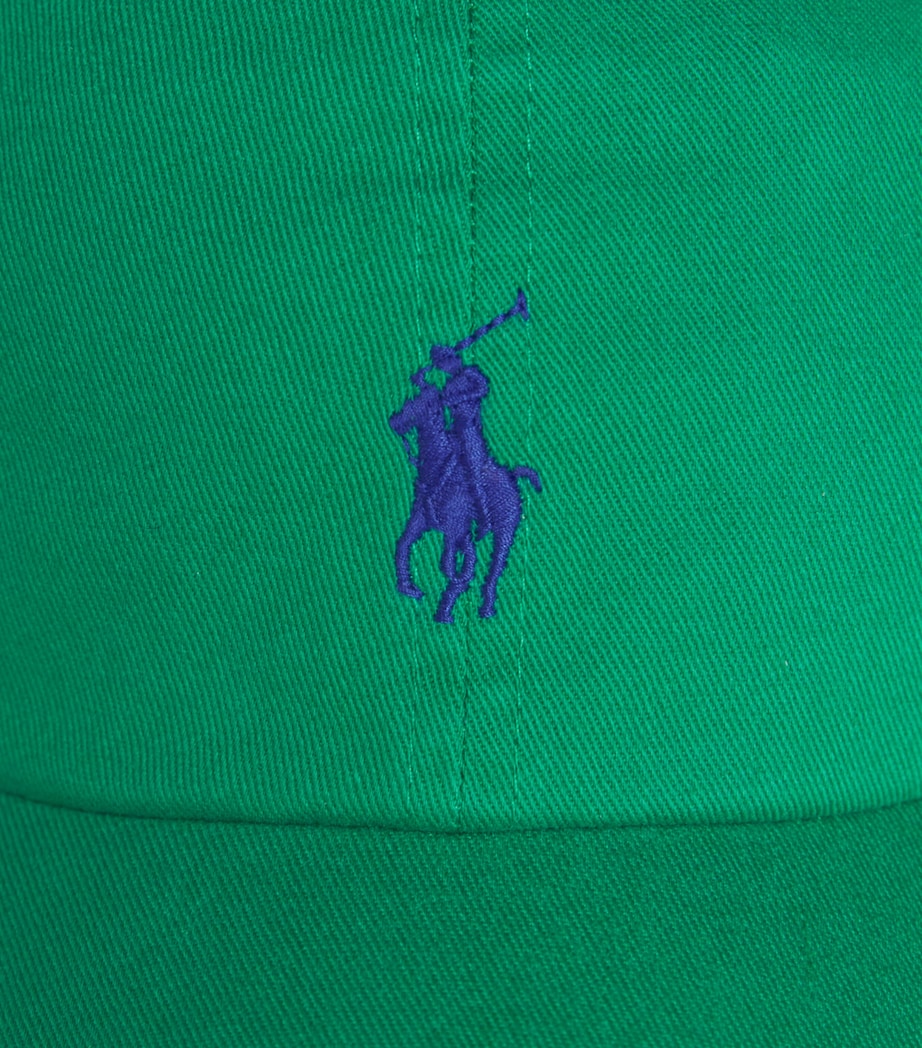 Polo Ralph Lauren Cotton Polo Pony Baseball Cap Billard Green Image 4