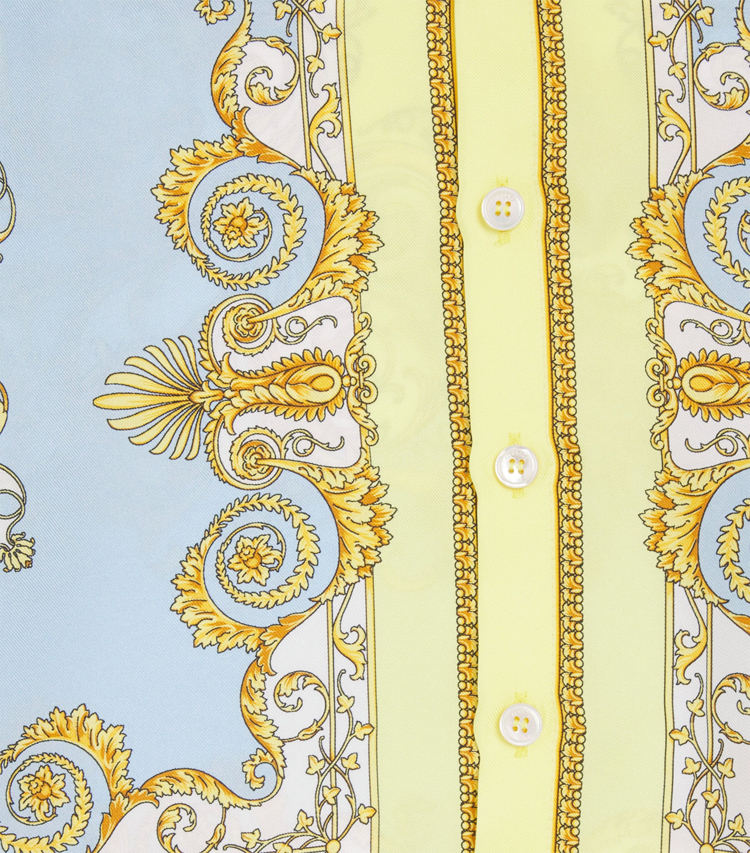 Silk Barocco Shirt (6-14 Years) 5Y580 YELL+95 BLUE Image 4