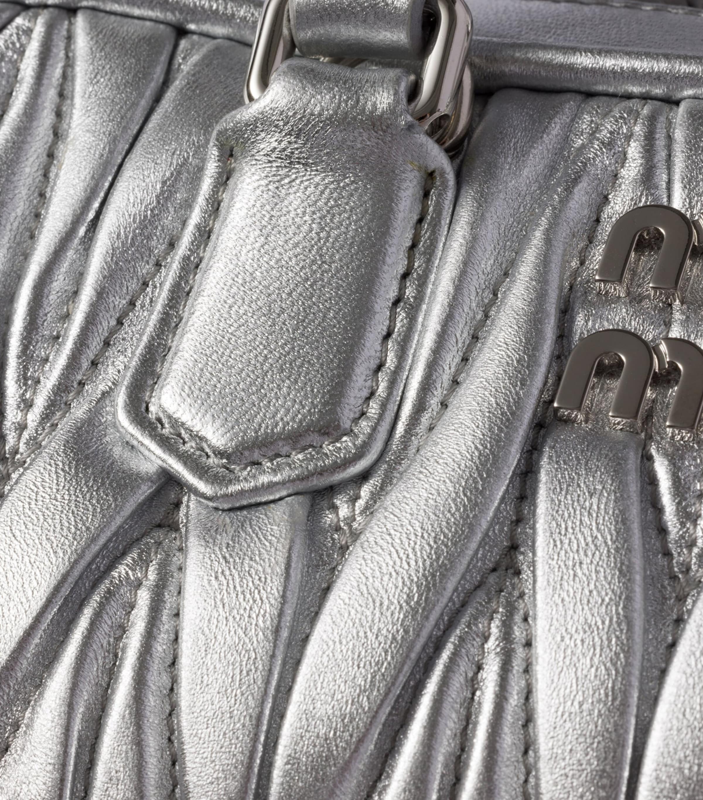 Mini Matelassé Leather Arcadie Top-Handle Bag F0118 Image 5