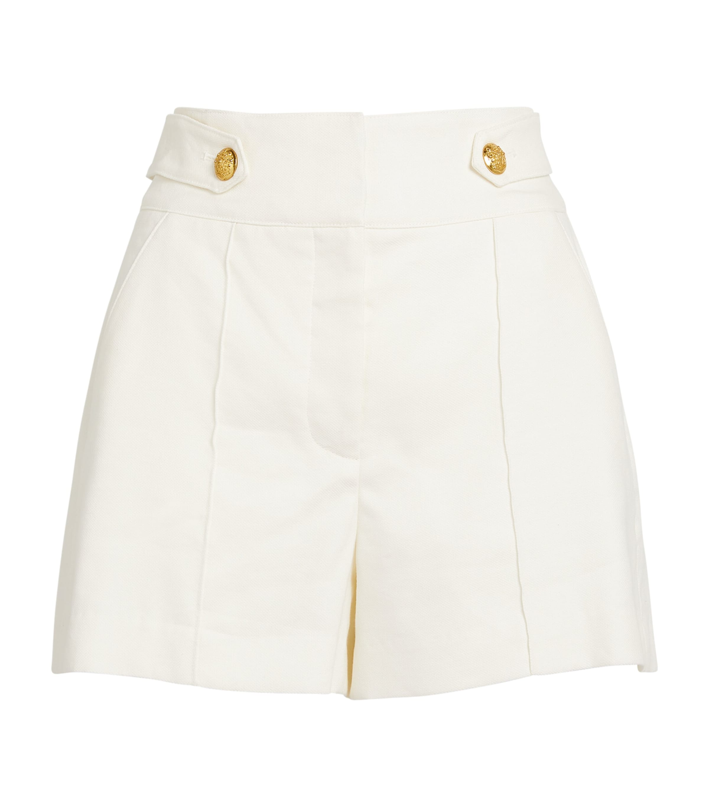 Veronica Beard Jazmin Shorts Aus Baumwoll-tweed In White