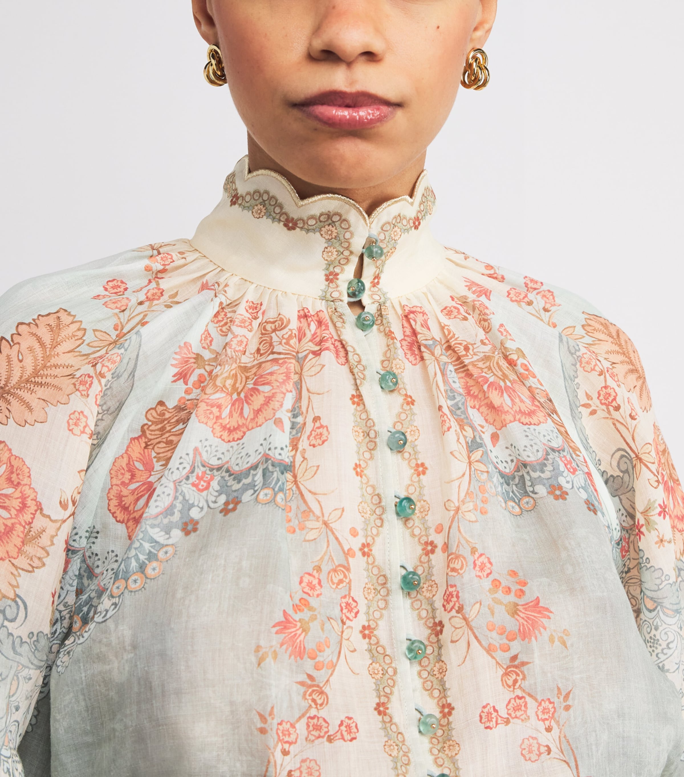 Floral Daylight Blouse WLLPAPR FLRL MNTWPFM Image 5