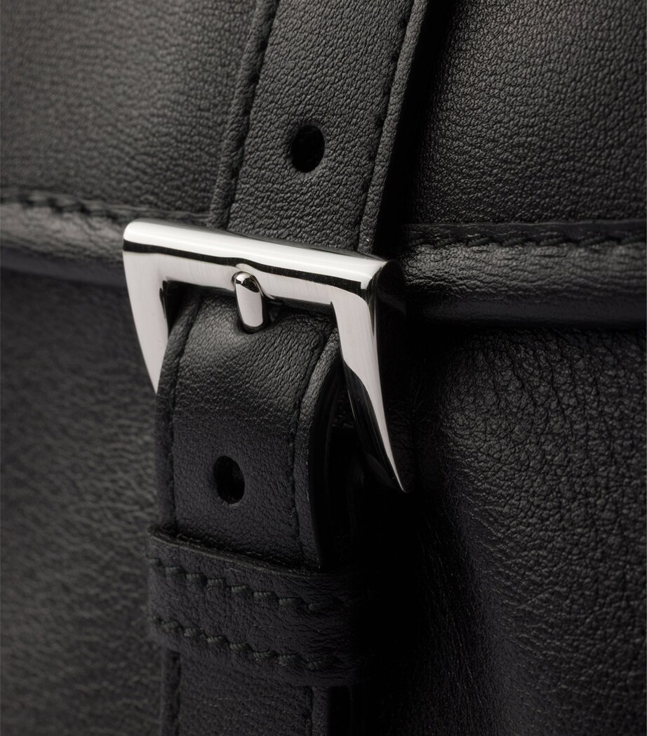 Prada Leather Shoulder Bag Black Image 6