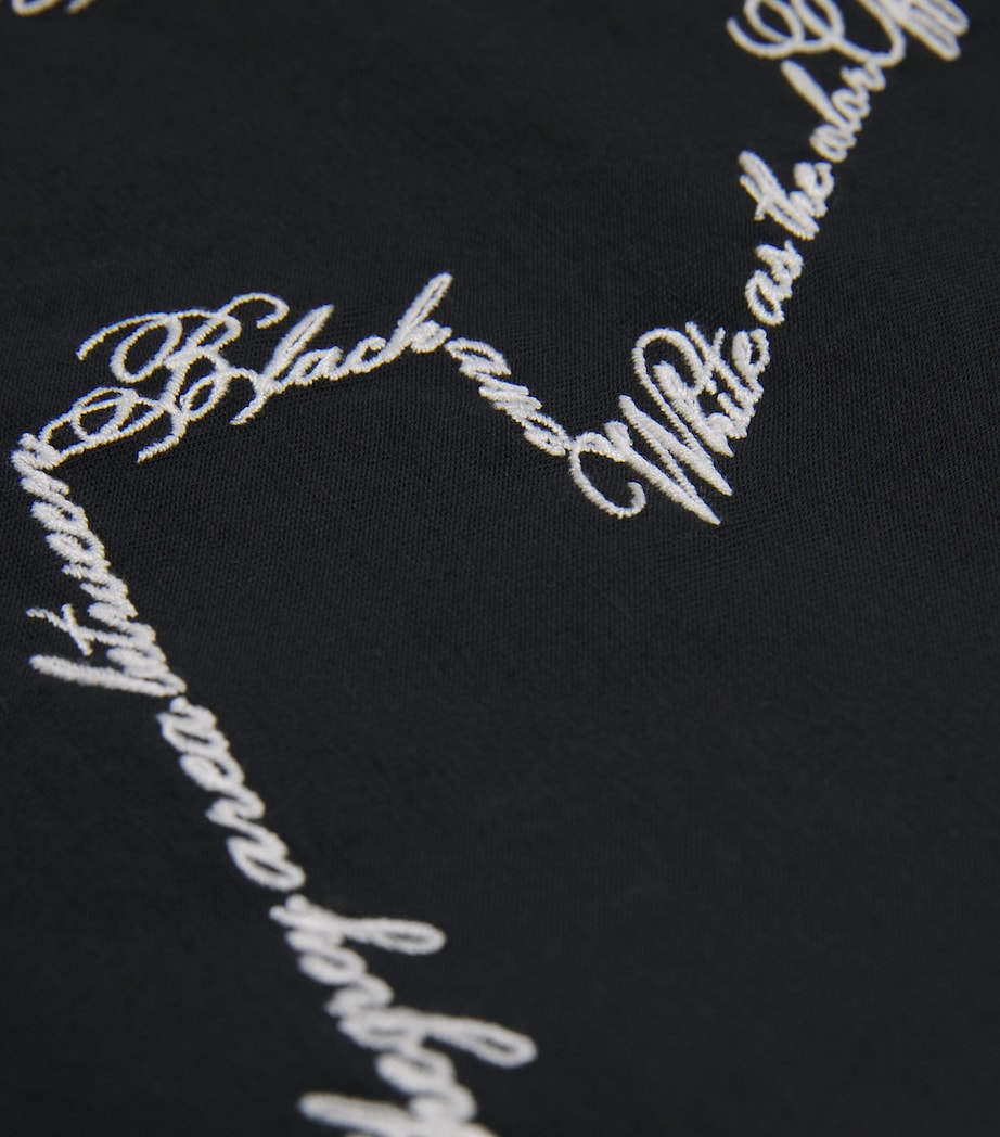 Cotton Logo T-Shirt BLACK Image 5