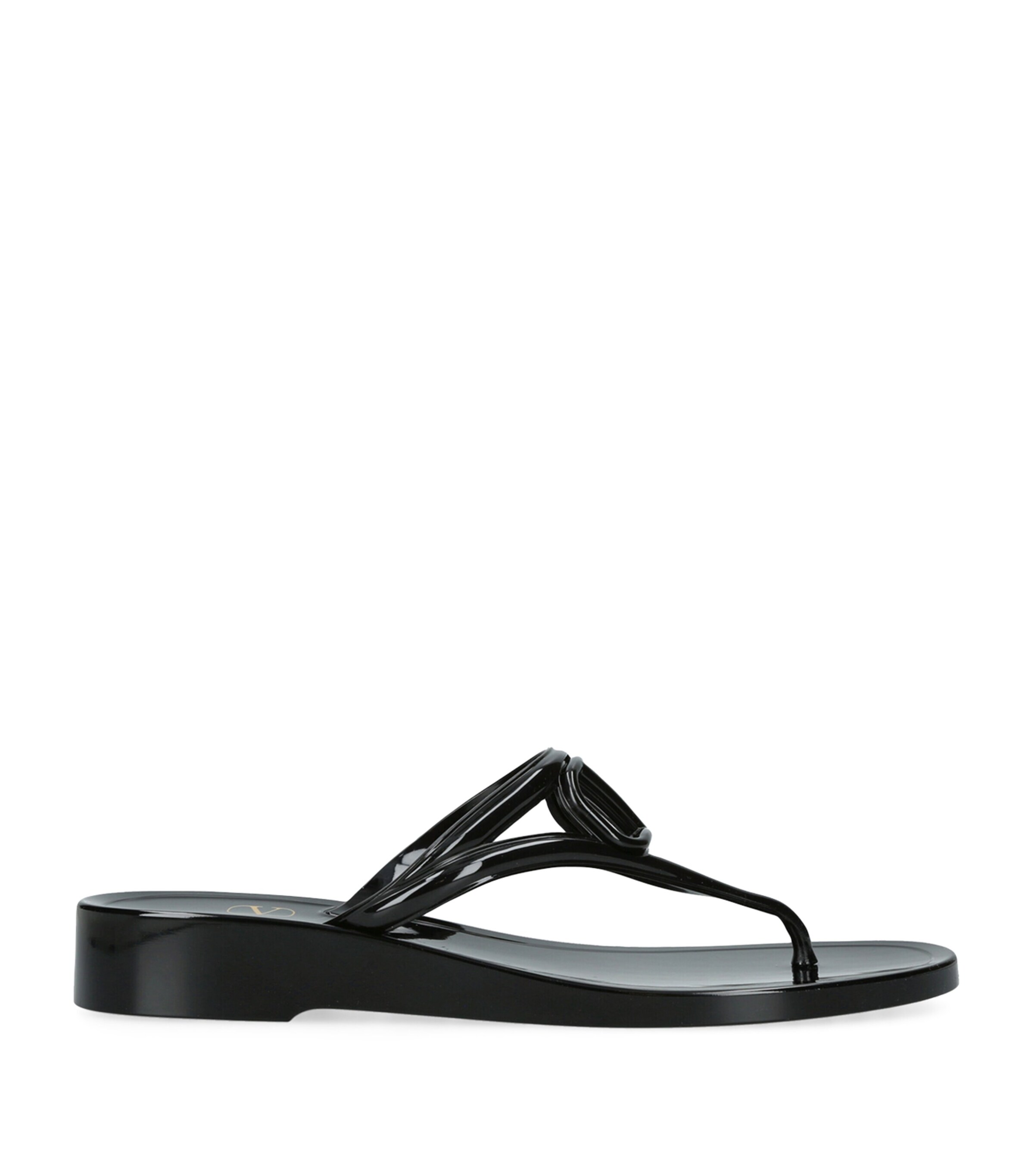 VLOGO Flip Flops BLACK Image 1