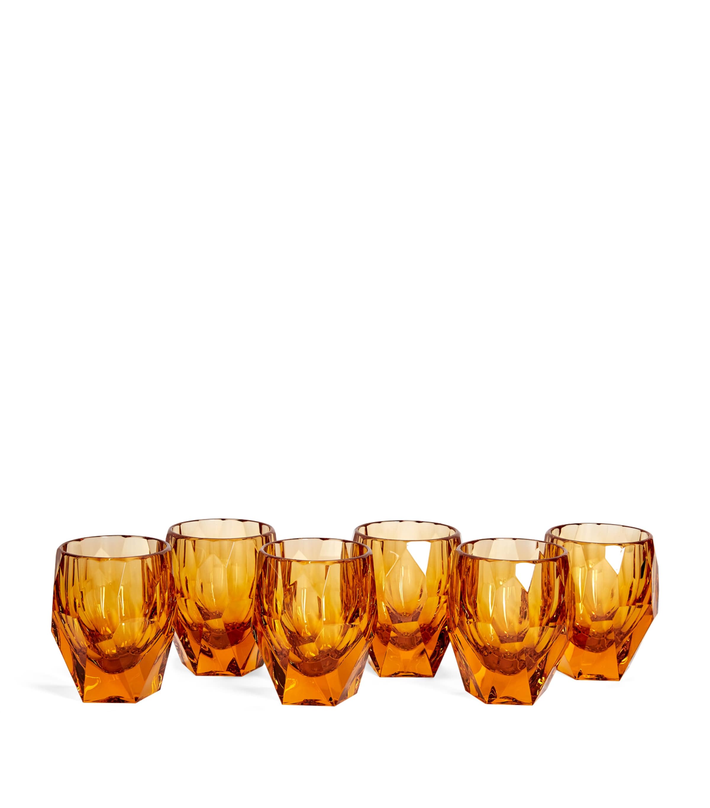 Shop Mario Luca Giusti Set Of 6 Milly Tumblers In Orange