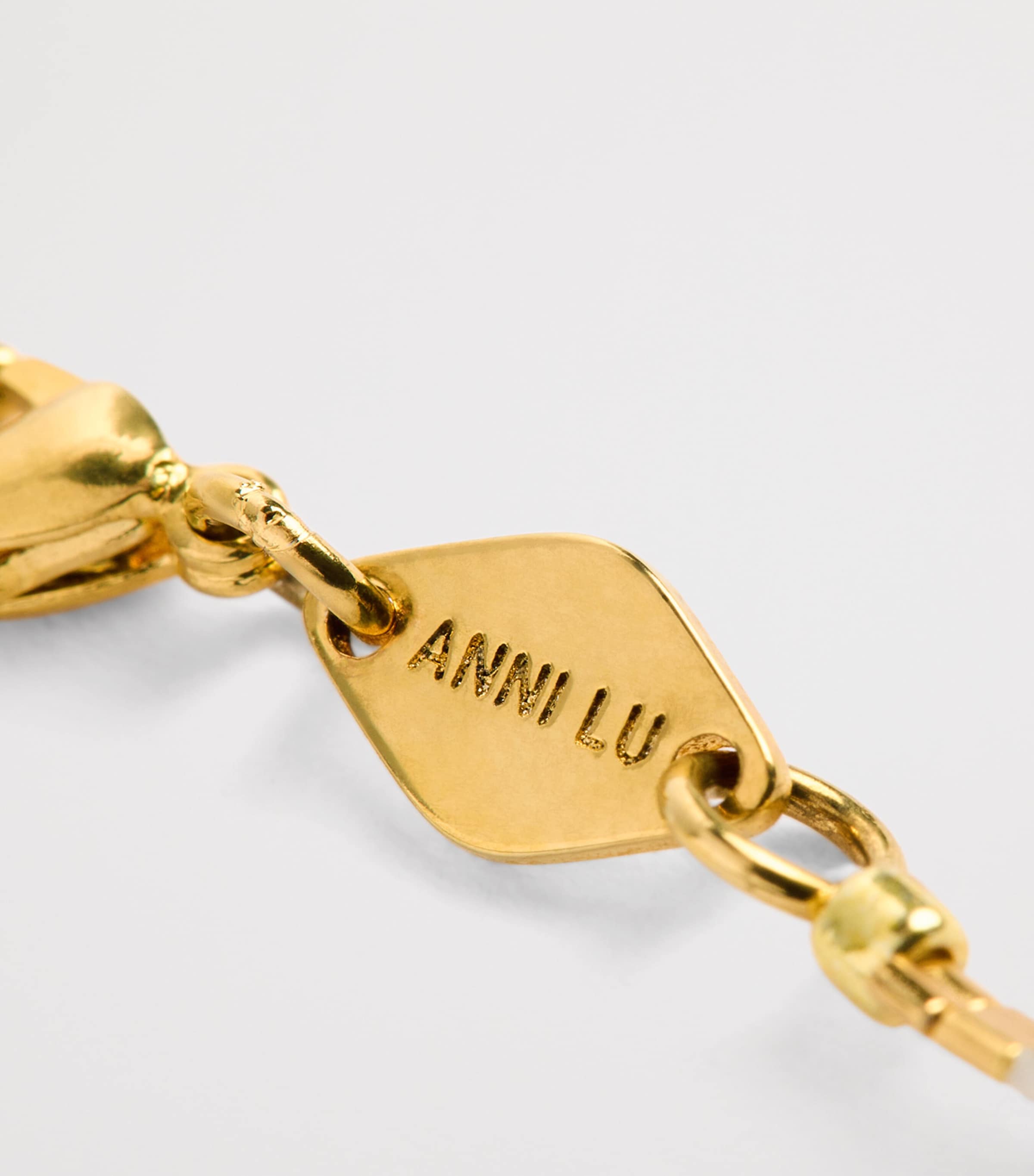 Anni Lu Gold-Plated Beaded Splash d’Or Bracelet Gold Image 5