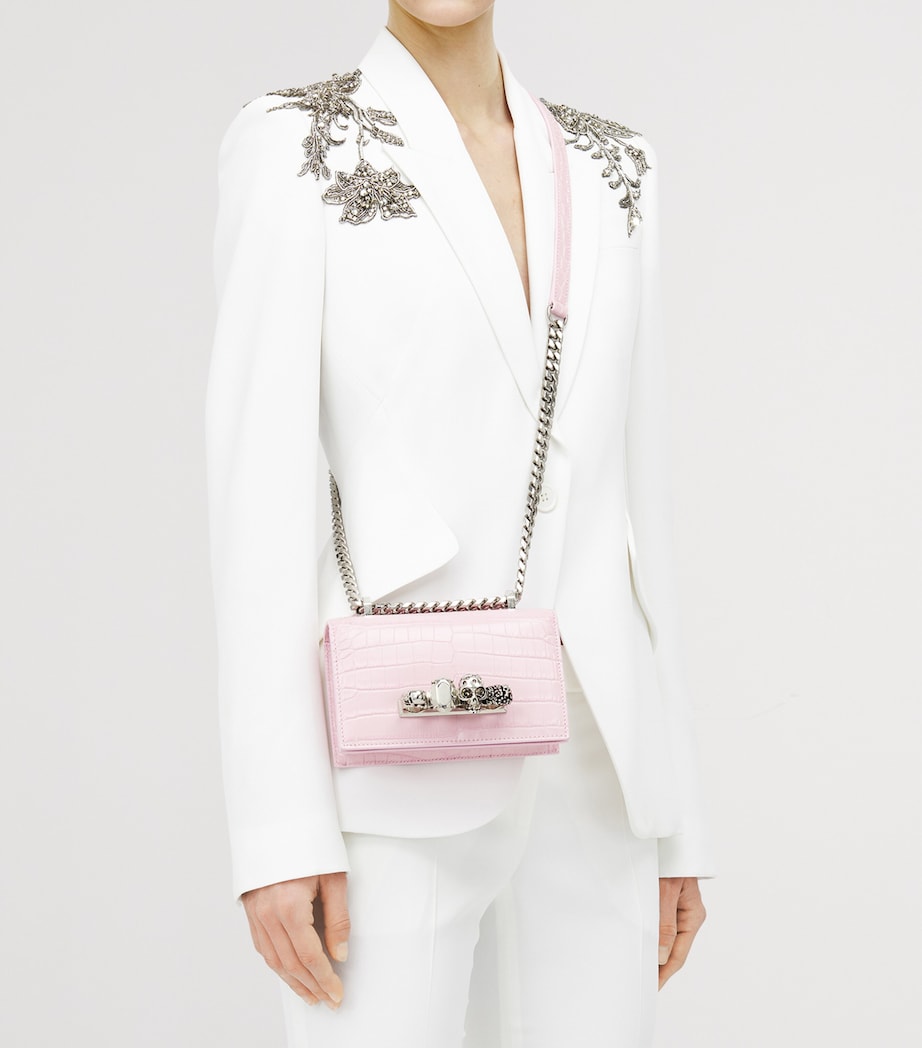 Mini Leather Jewelled Satchel 5815 Image 5