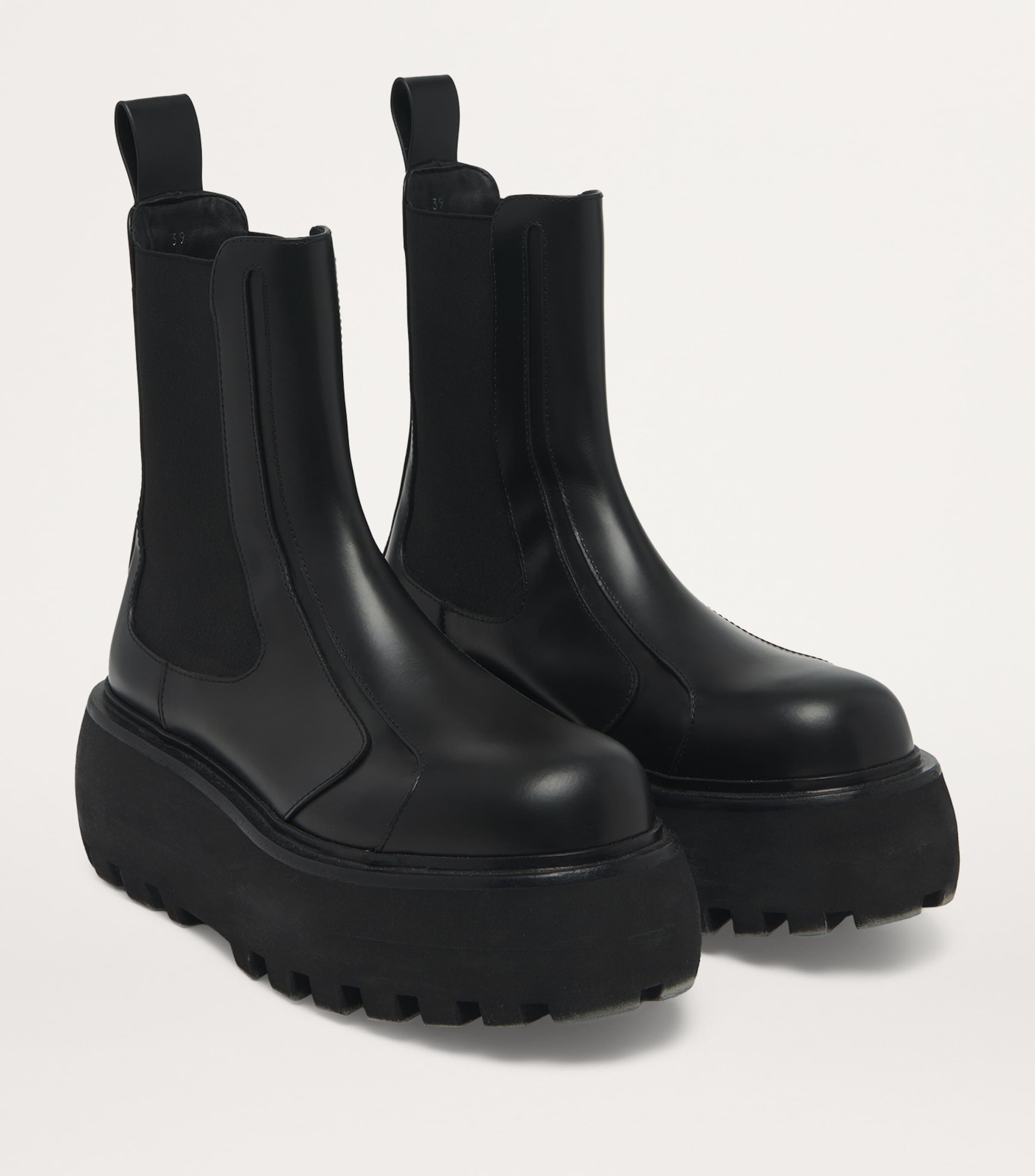 ブーツその他 Alexander Mcqueen Black Leather Chelsea Sofa Ankle Boots Women's luxury ankle boots - Alexander McQueen Wander