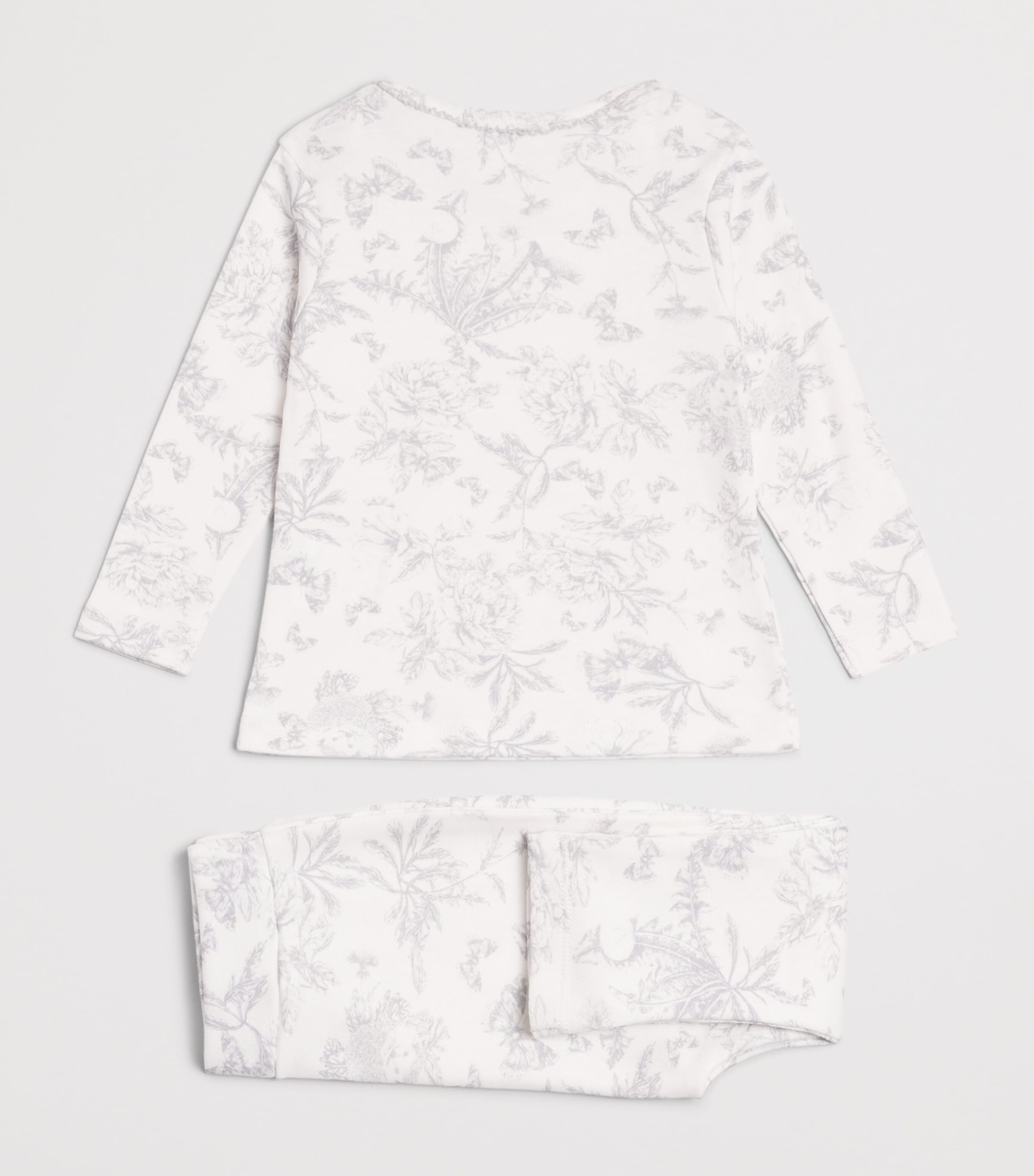 Printed Top and Leggings Set (Newborn-2 Years) 21GRIS CLAIR Image 2