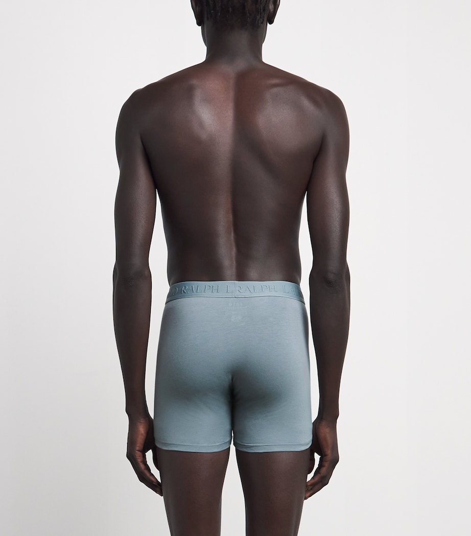 Polo Ralph Lauren Mens Stretch-Cotton Boxer Briefs (Pack of 3) Ftgue/cl Gr Blu/npnv Image 3